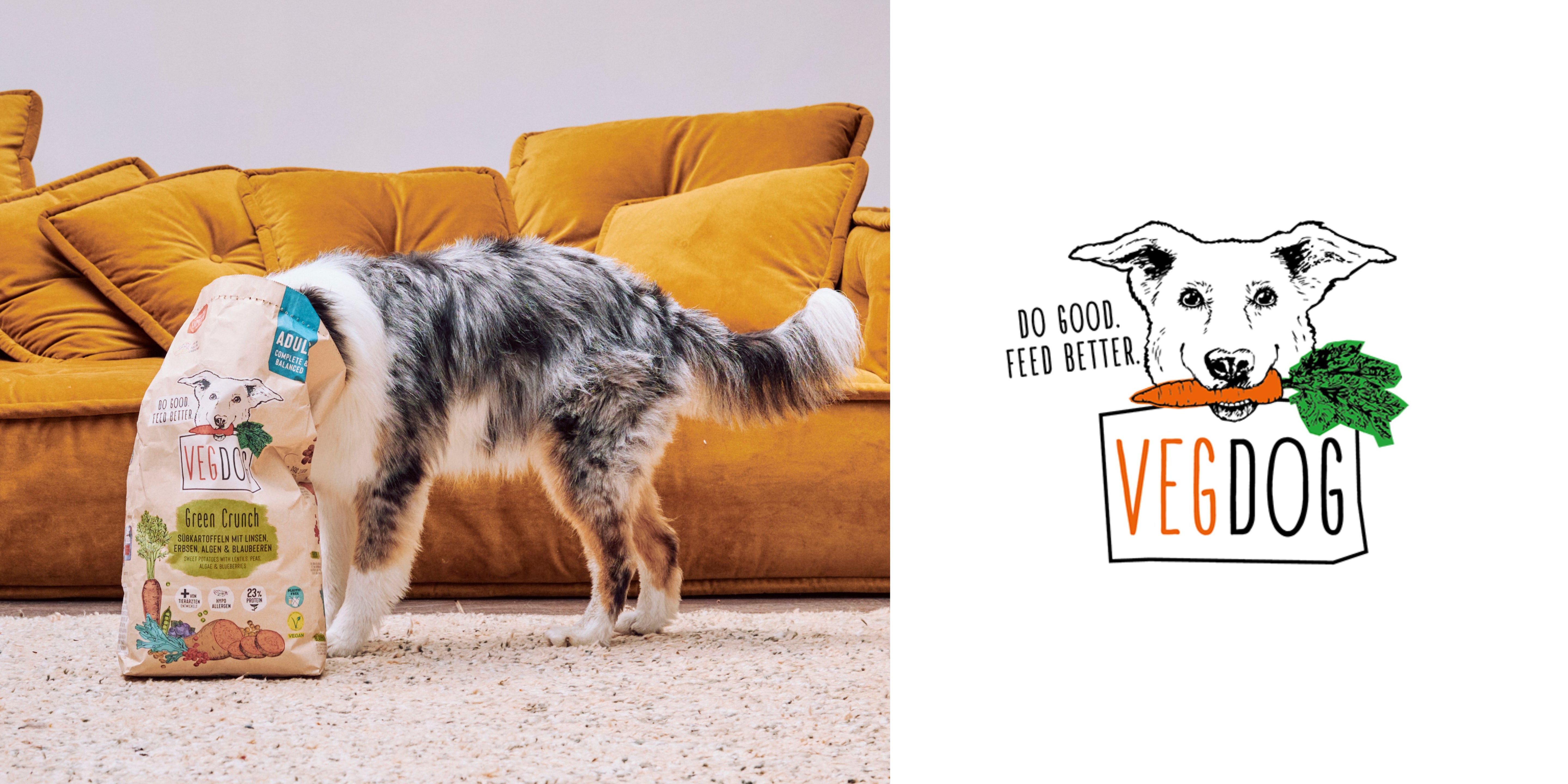 VEGDOG - veganes Hundefutter, vegane Hundeleckerli bei Fairtails