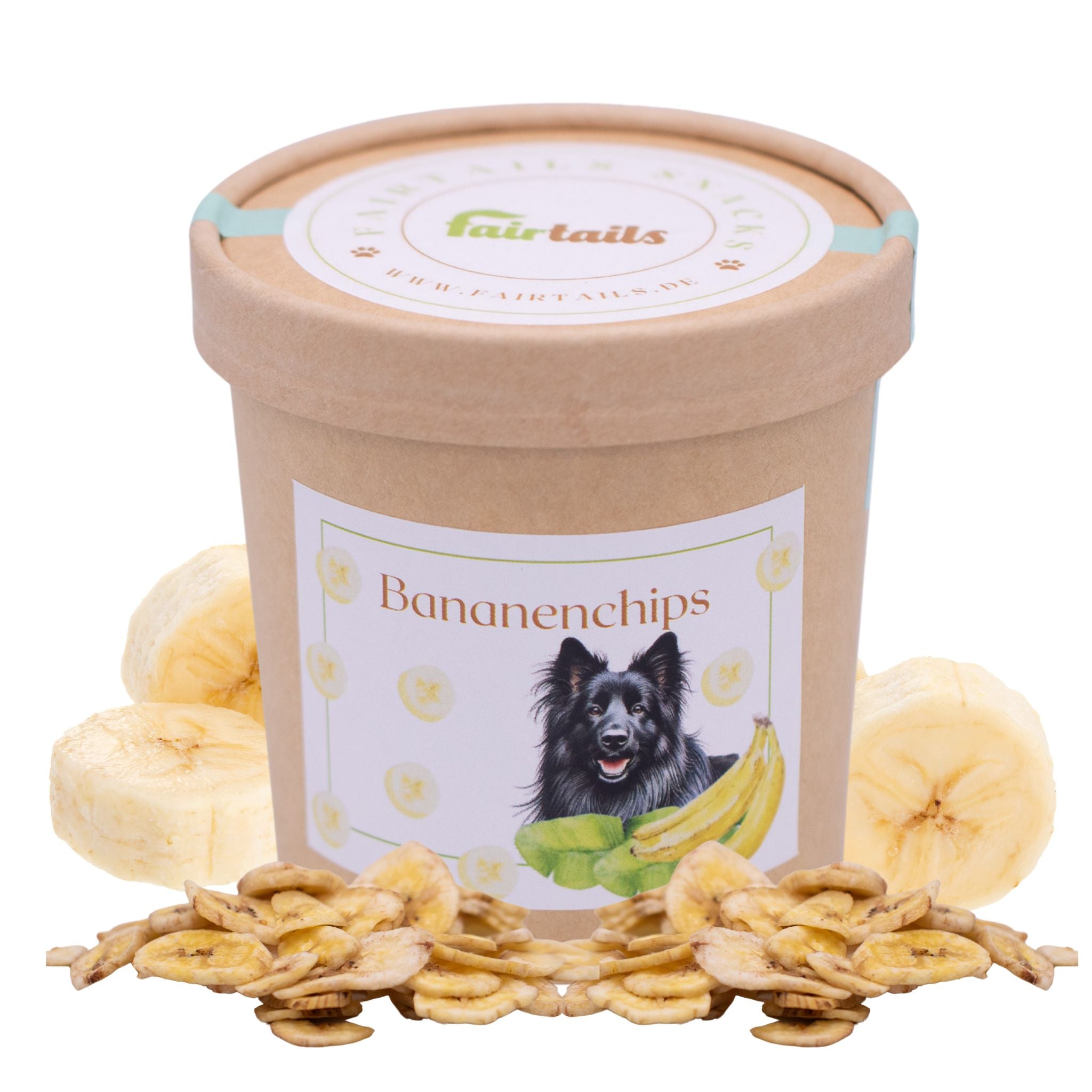 Bananenchips vegane Hundeleckerli bei Fairtails