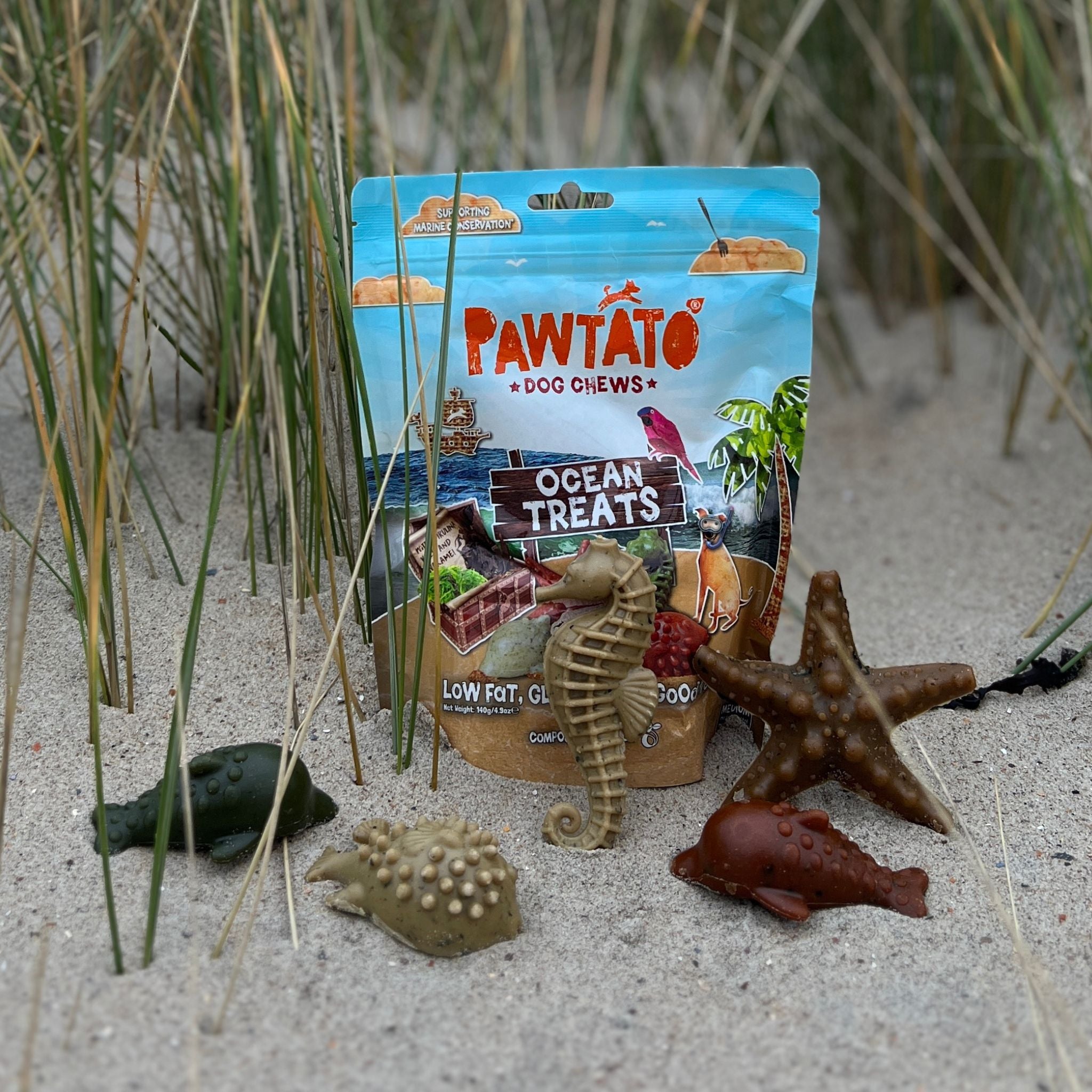 Benevo Pawtato  Ocean Treats - vegane Kausnacks