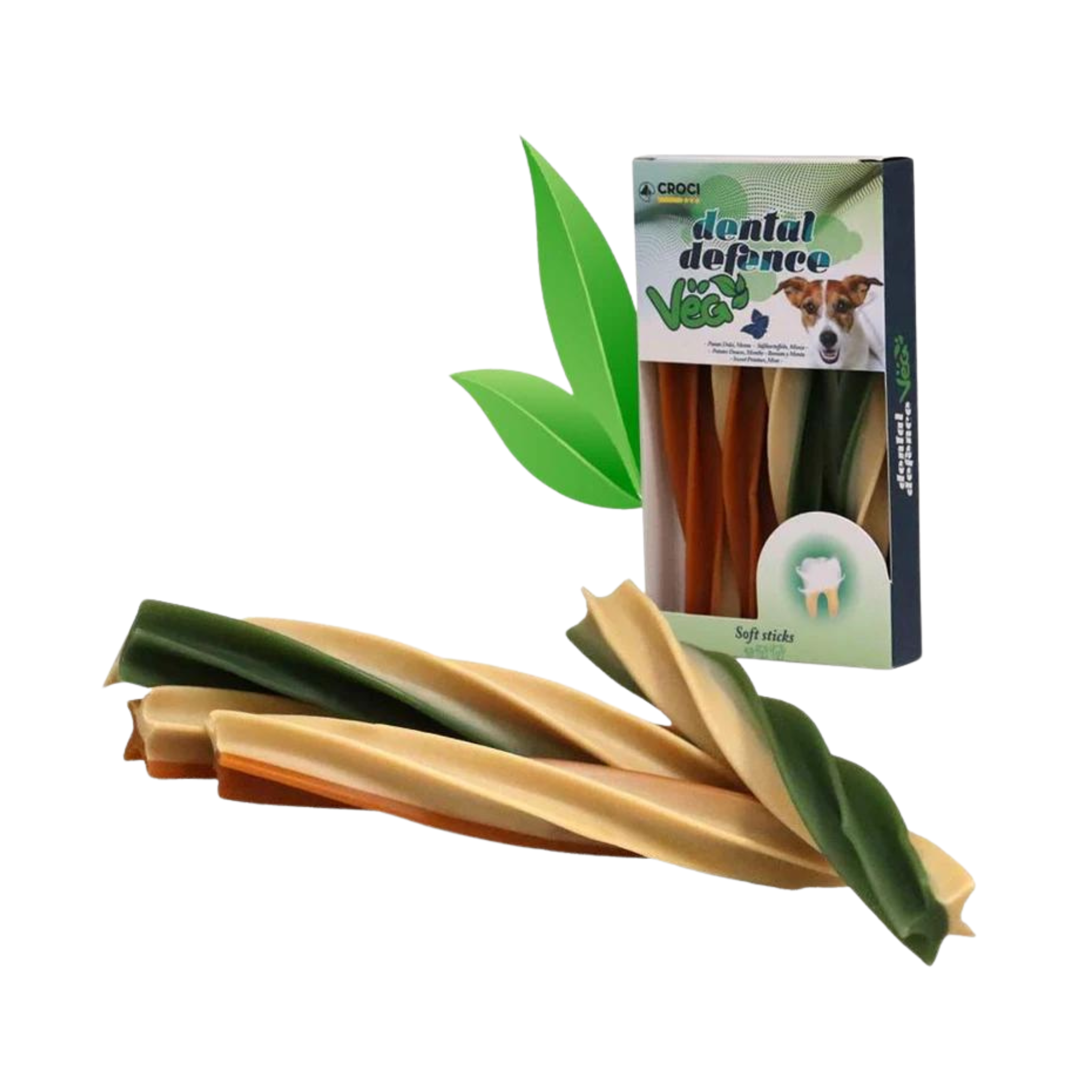 Croci Twirl Sticks - vegane Kaustangen Hund bei Fairtails