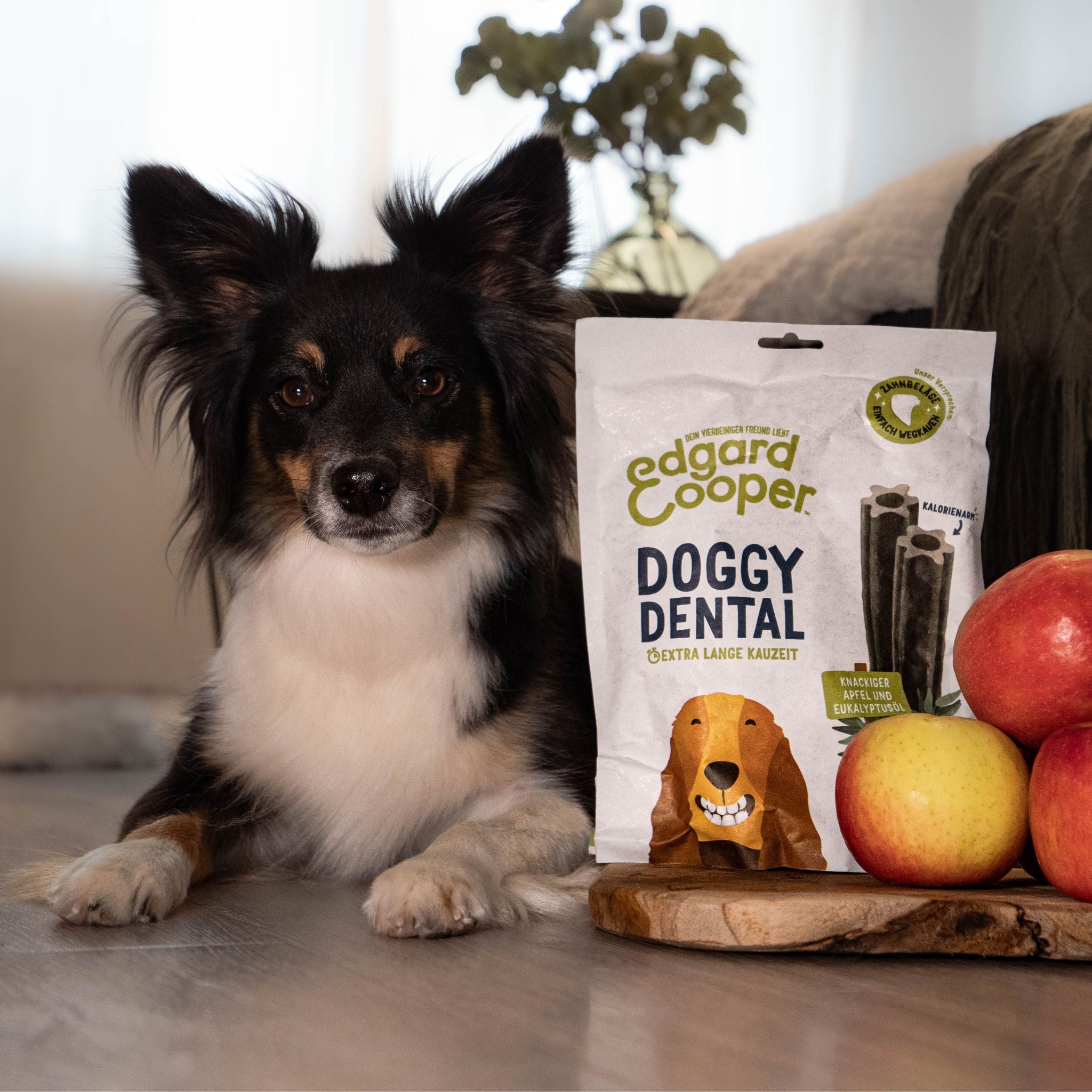 Edgard & Cooper Doggy Dentals Large - Kausticks mit Apfel & Eukalyptus (240g)