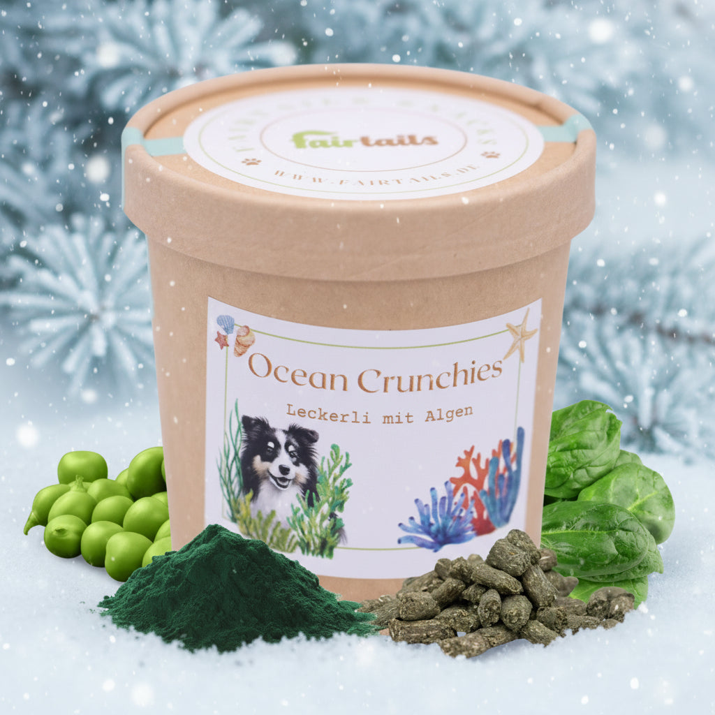 Fairtails Ocean Crunchies - vegane Hundeleckerli mit Algen