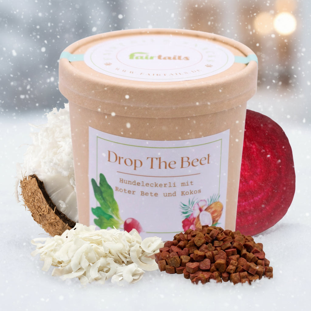 Vegane Hundeleckerli mit Kokos und Rote Beete bei Fairtails