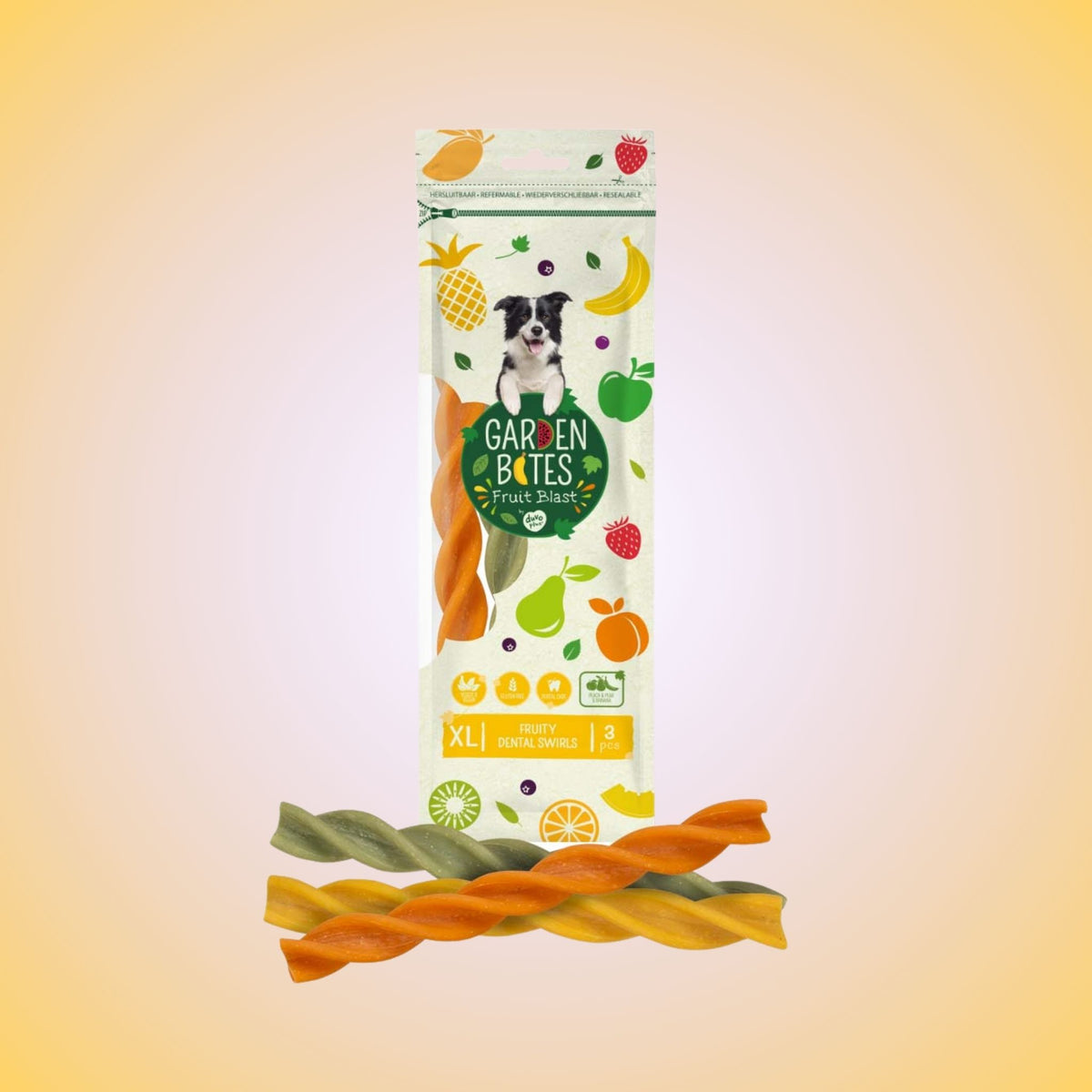 Garden Bites vegane Kauartikel Hund - Fruity Swirls | Fairtails