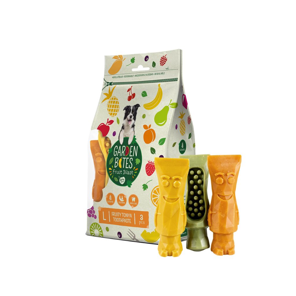 Garden Bites Fruity Tonya Toothpaste - veganer Kausnack für Hunde | Fairtails