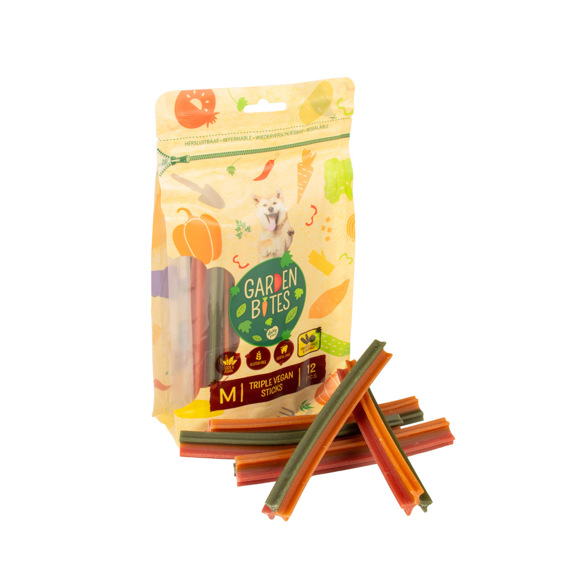 Garden Bites Dental Triple Vegan Sticks Medium - vegane Kausticks Hund