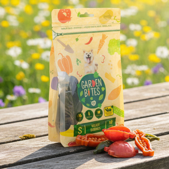 Garden Bites Veggie Buddies Small vegane Kauartikel Hund Fairtails