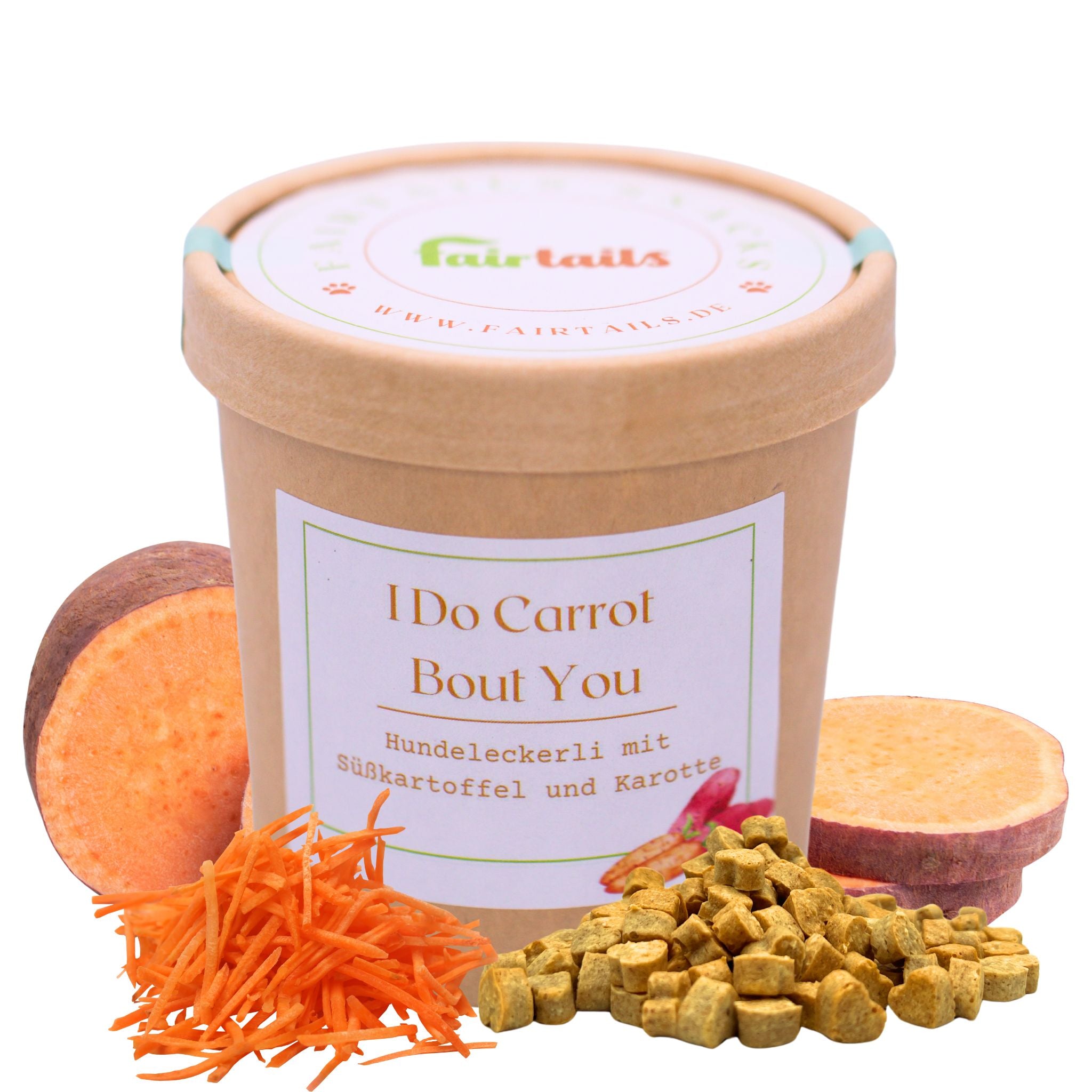 Fairtails I Do Carrot Bout You - Vegane Leckerli mit Süßkartoffel und Möhre
