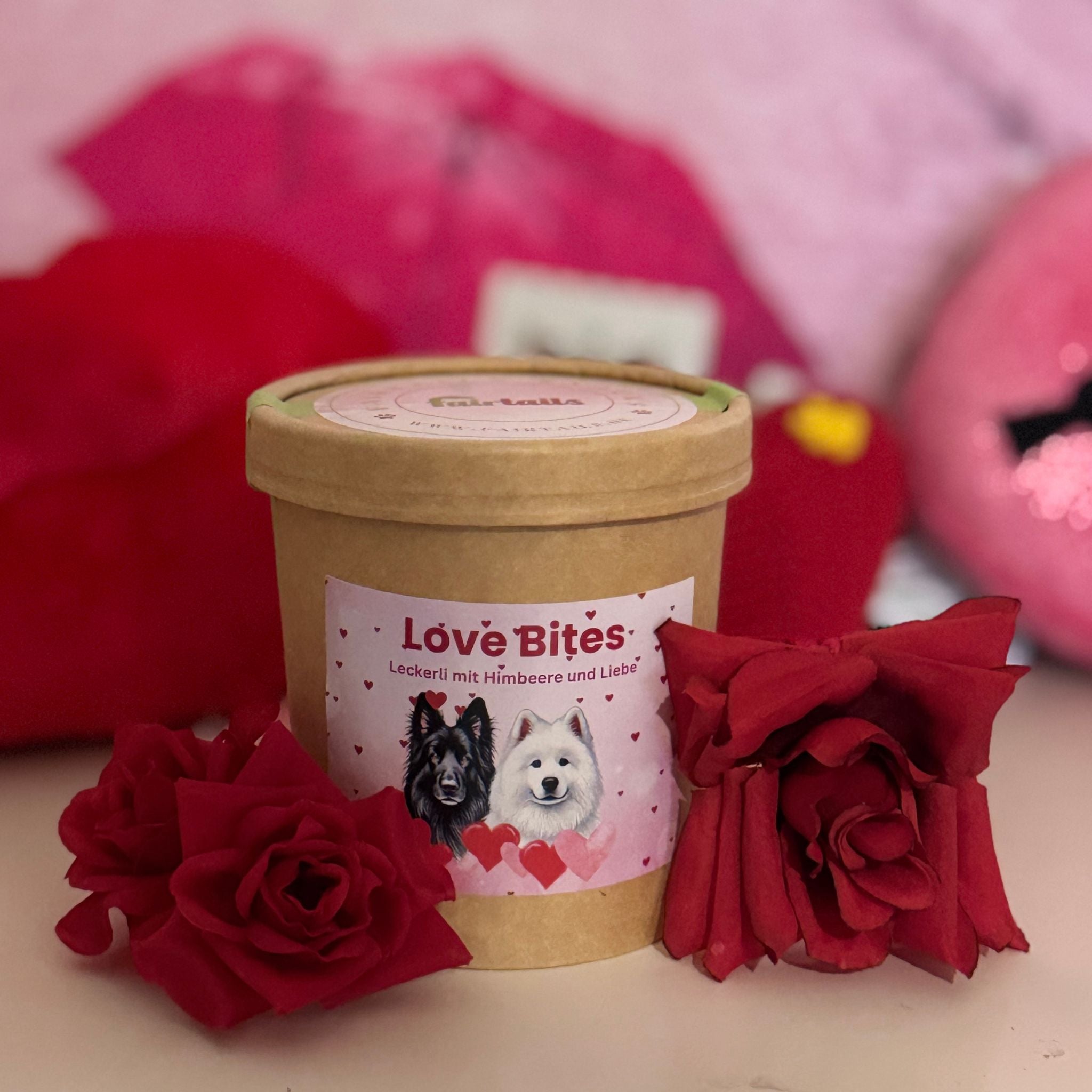 Fairtails Love Bites - vegane Hundeleckerli Valentinstag