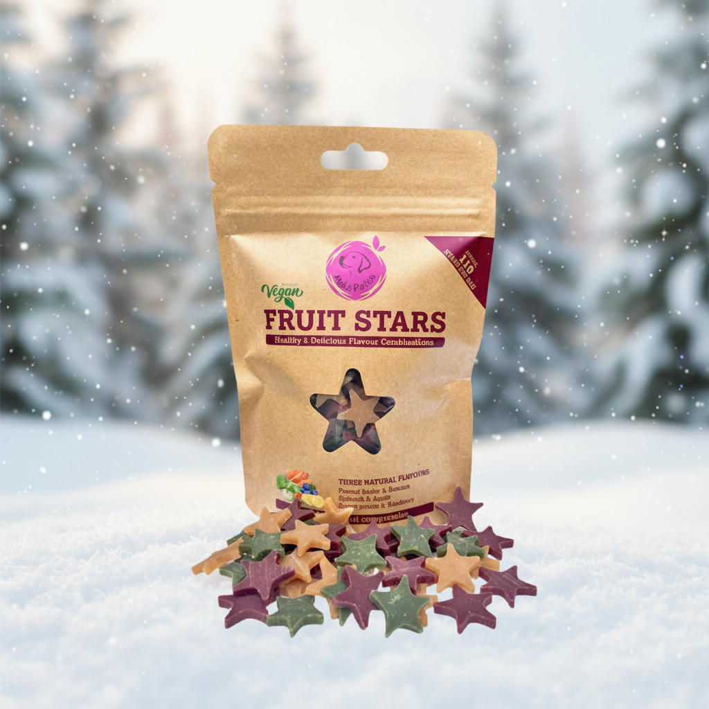 Miro & Makauri Fruit Stars - softe, vegane Hundeleckerli mit Früchten