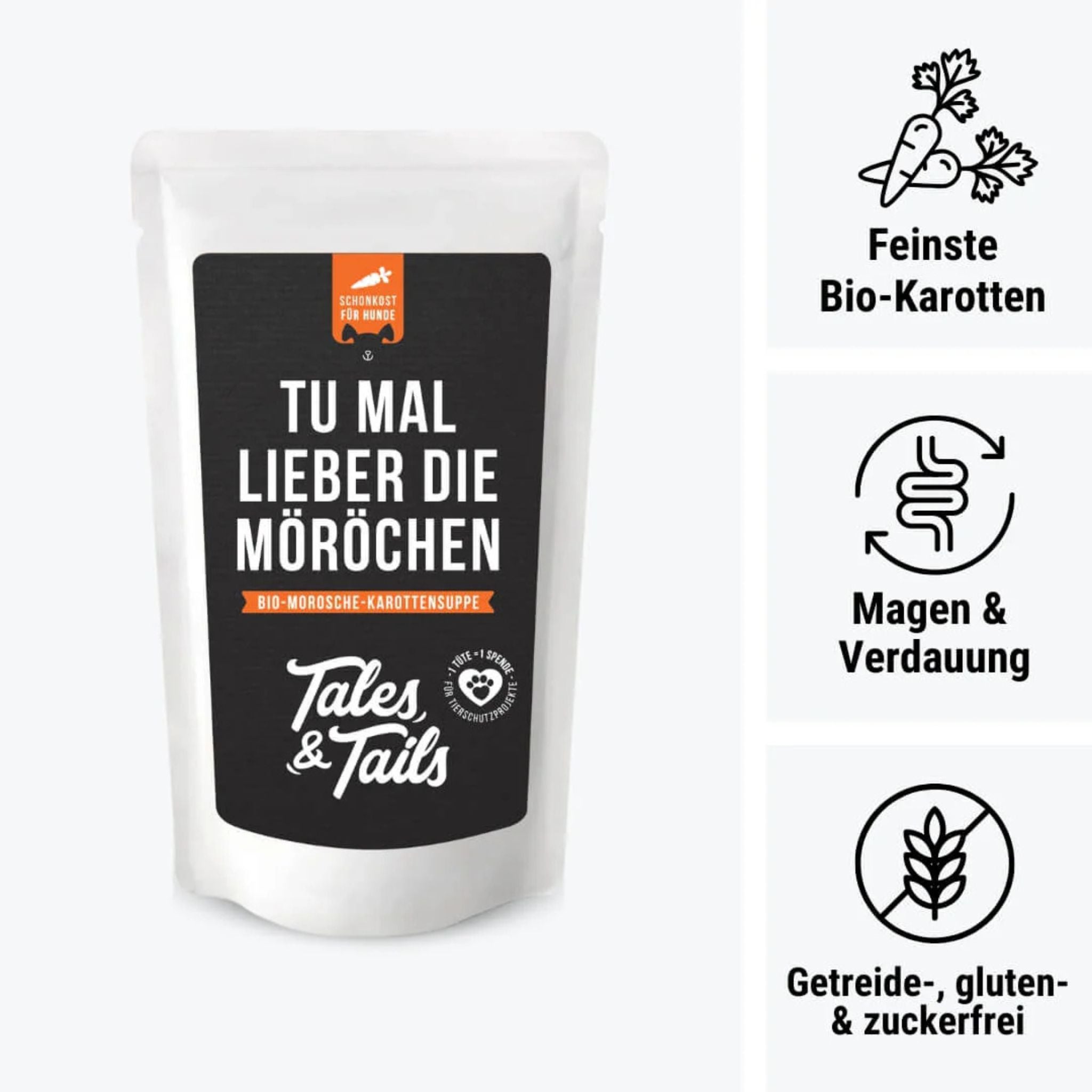 Tails & Tales Tu mal lieber die Möröchen - Morosche Karottensuppe