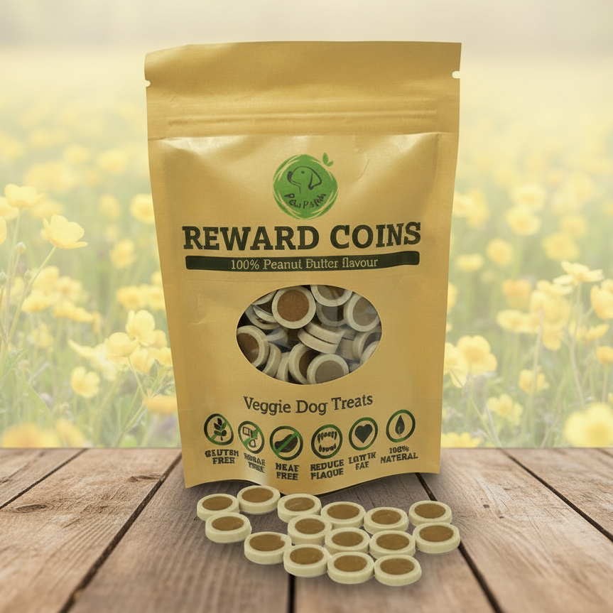 Miro & Makauri Reward Coins- vegane Hundeleckerli mit Erdnussbutter