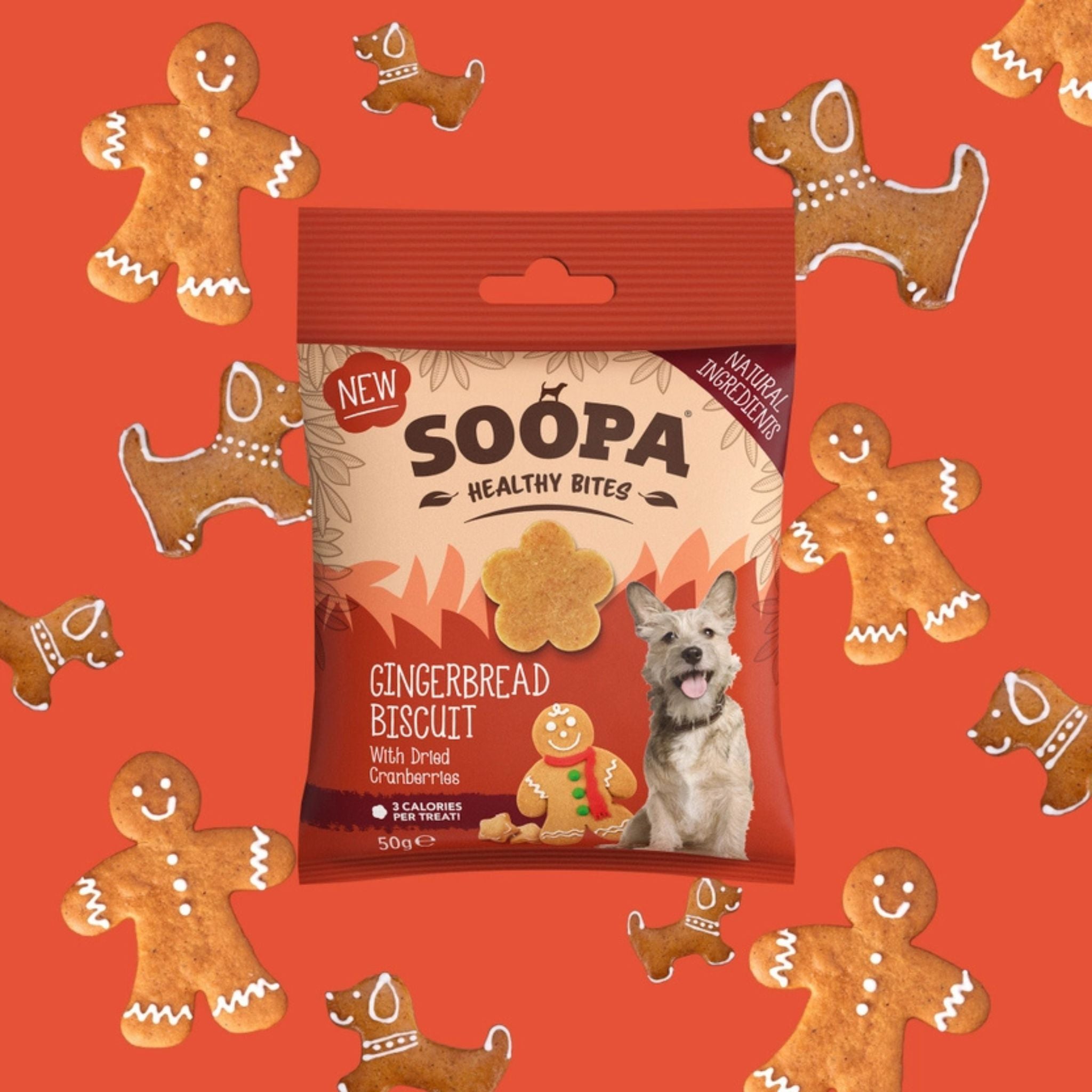 Soopa Pets Hundeleckerli Gingerbread Biscuit Healthy Bites bei Fairtails