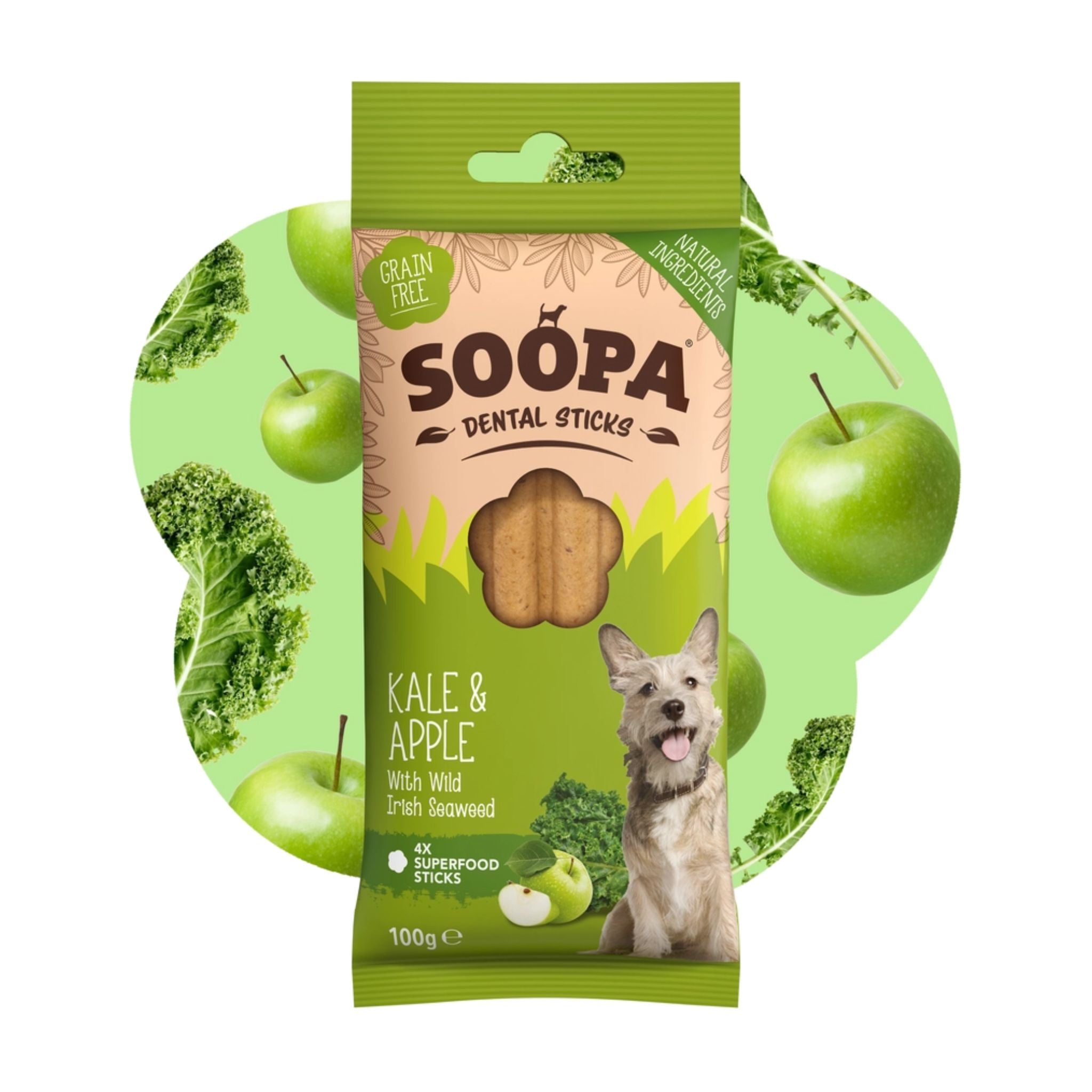 Soopa Dental Sticks Apfel und Grünkohl bei Fairtails