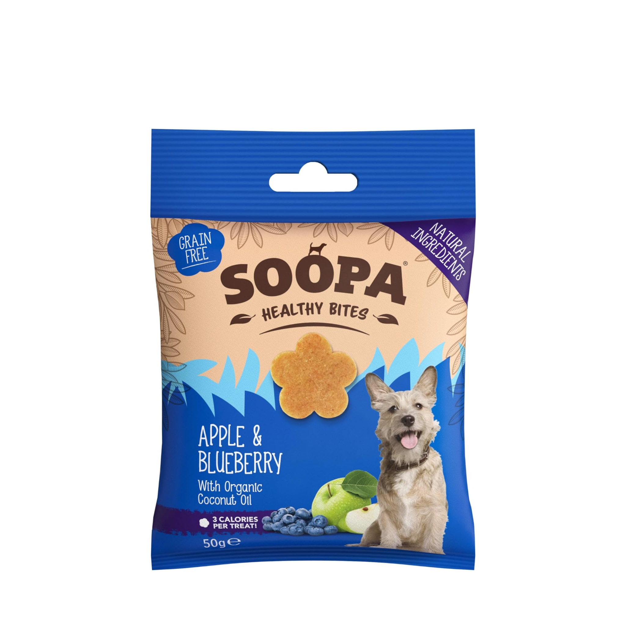 Soopa Pets Healthy Bites - vegane Hundeleckerli mit Apfel und Blaubeer