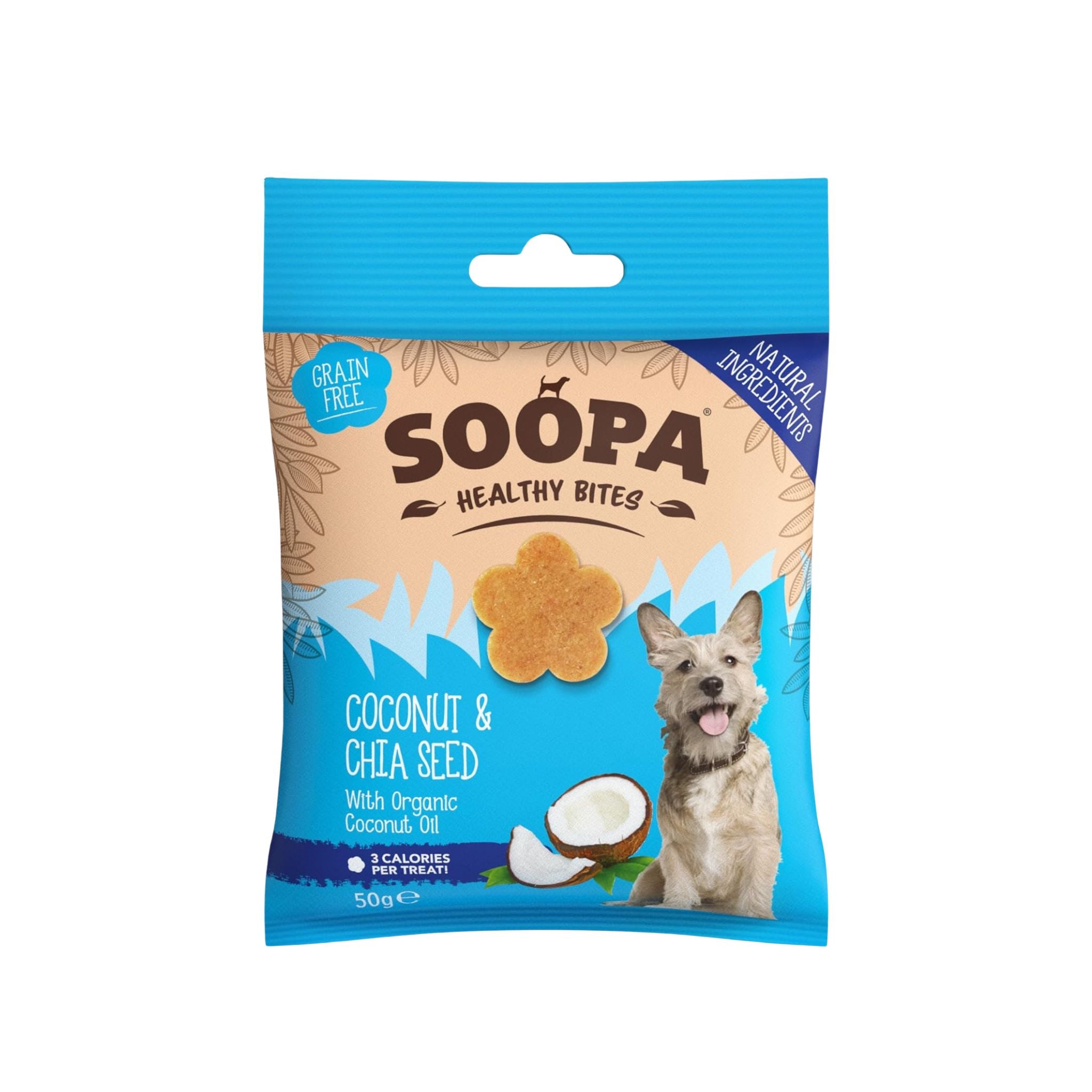 Soopa Pets Healthy Bites  - vegane Hundeleckerli mit Coconut & Chia Seed
