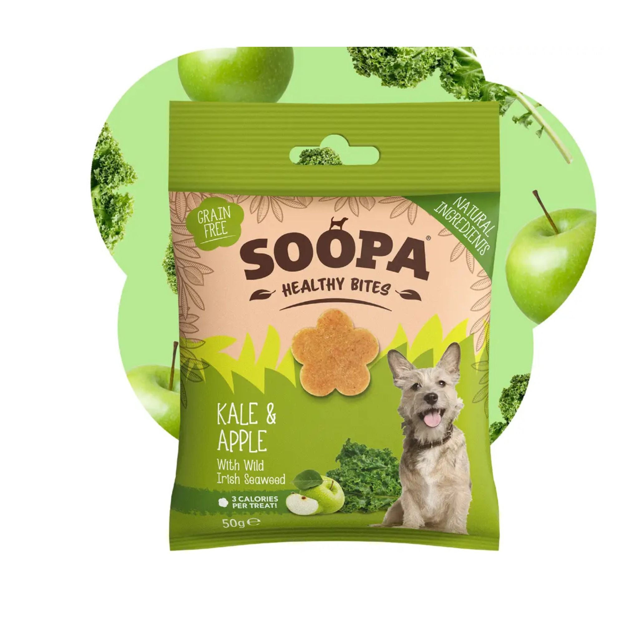 Soopa Pets Grünkohl und Apfel - vegane Hundeleckerli bei Fairtails