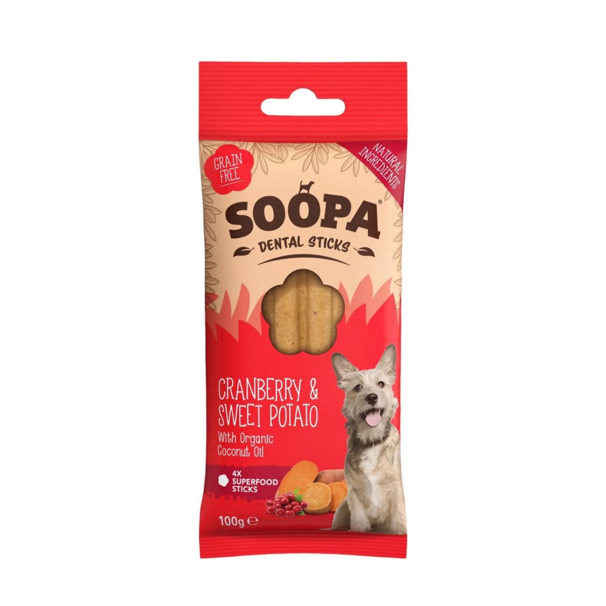 Soopa vegane Kausticks Cranberry & Sweet Potato (100g)