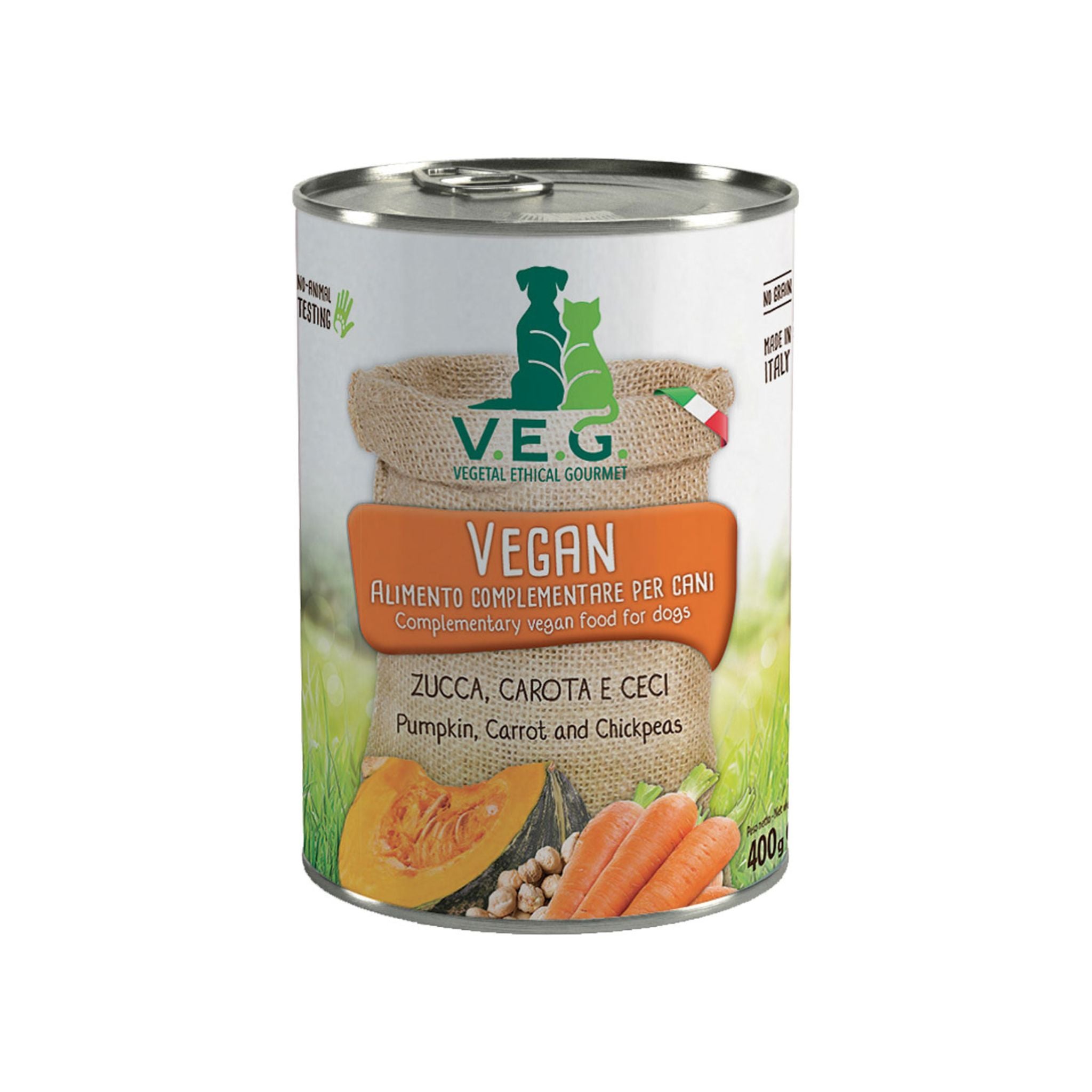 V.E.G. Orange - Veganes Nassfutter mit Kürbis, Karotte und Kichererbsen