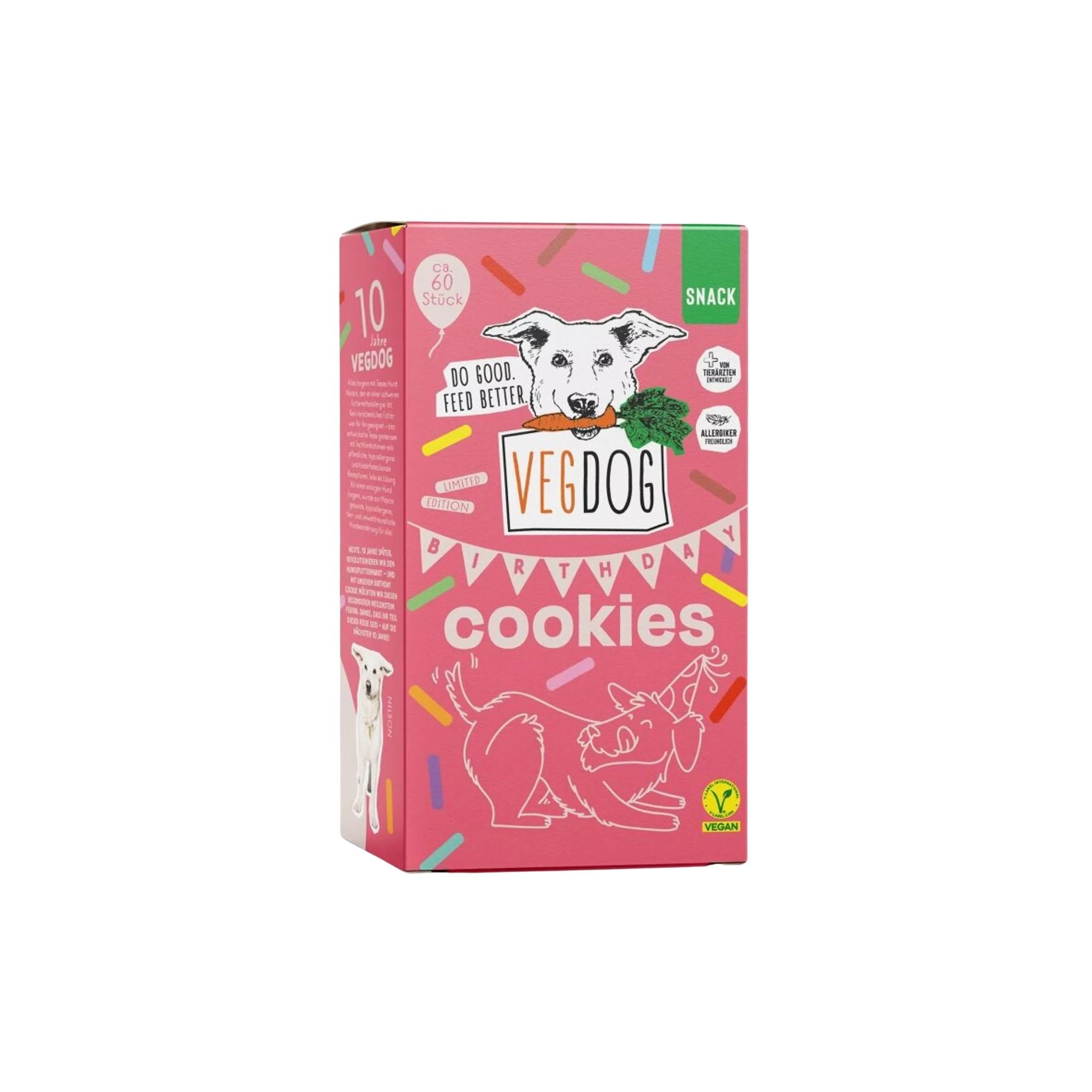 Vegdog Birthday Cookies - fruchtige, vegane Hundekekse