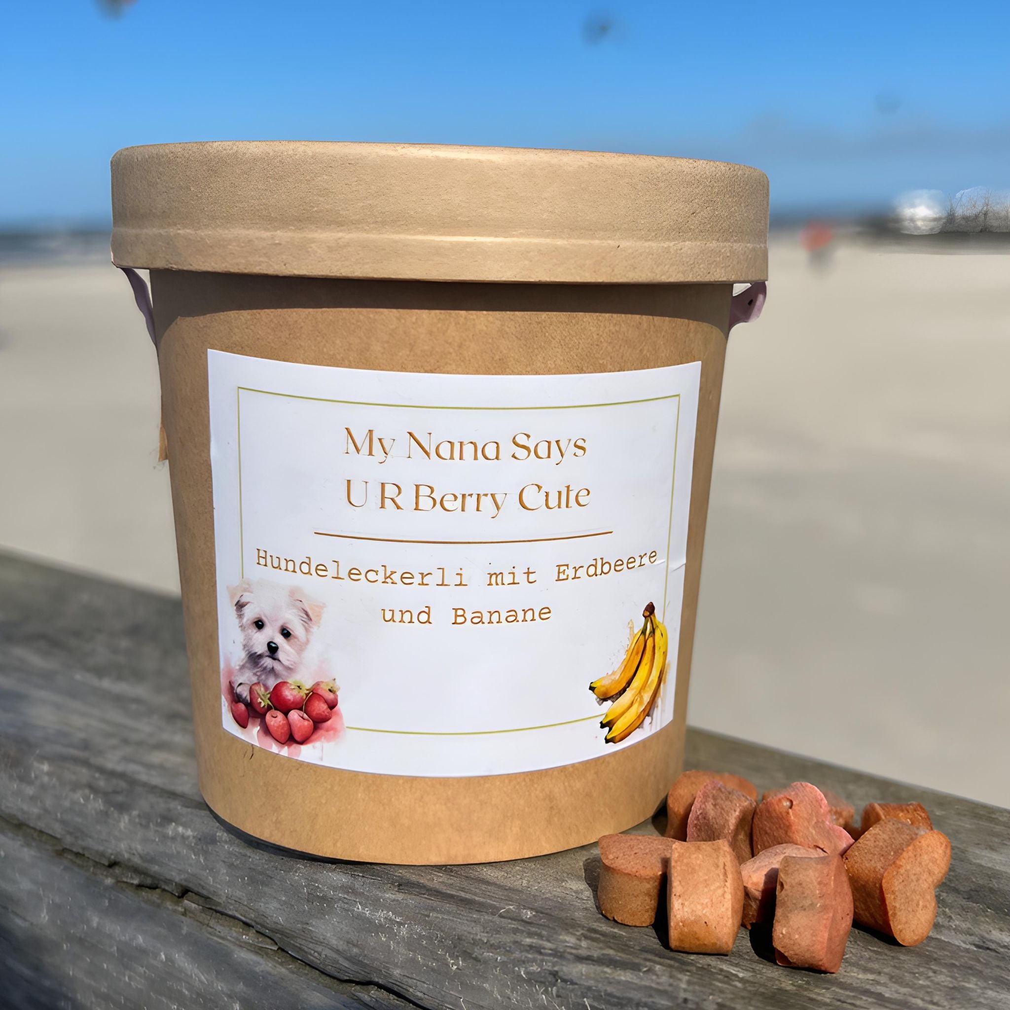 Vegane Huneleckeri aus Erdbeere und Banane bei Fairtails