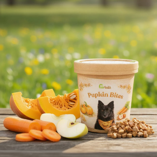 Vegane Hundeleckerli aus Kürbis bei Fairtails