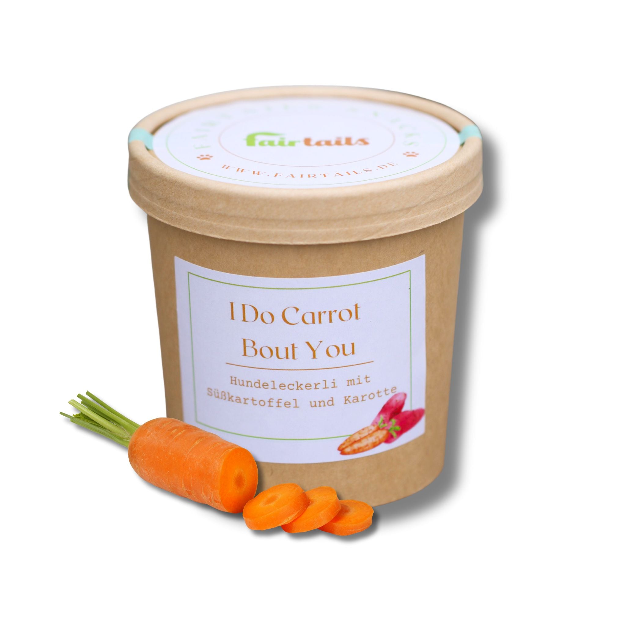 Fairtails I Do Carrot Bout You - Vegane Leckerli mit Süßkartoffel und Möhre (100g)