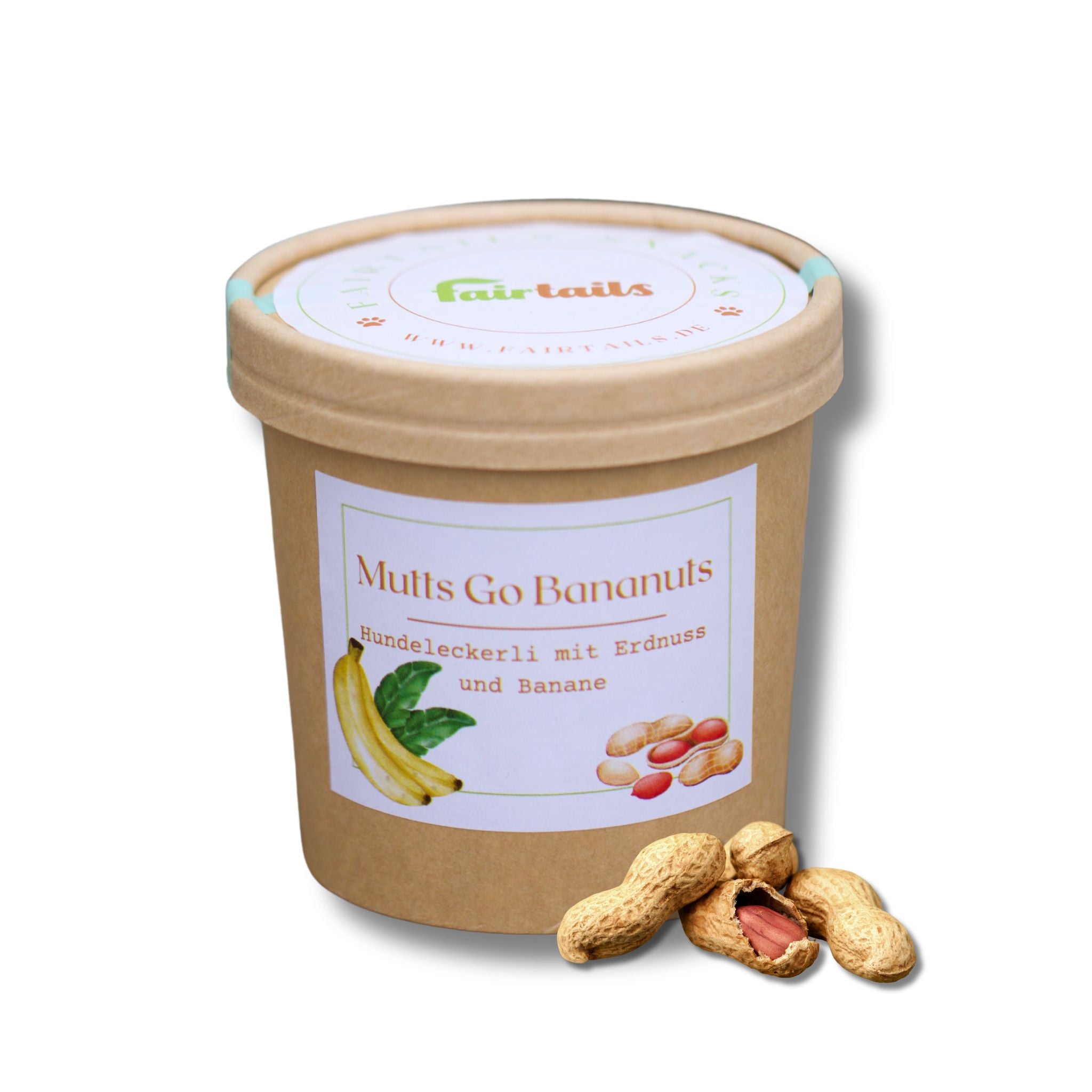 Vegane Hundeleckerli mit Banane und Erdnuss bei Fairtails