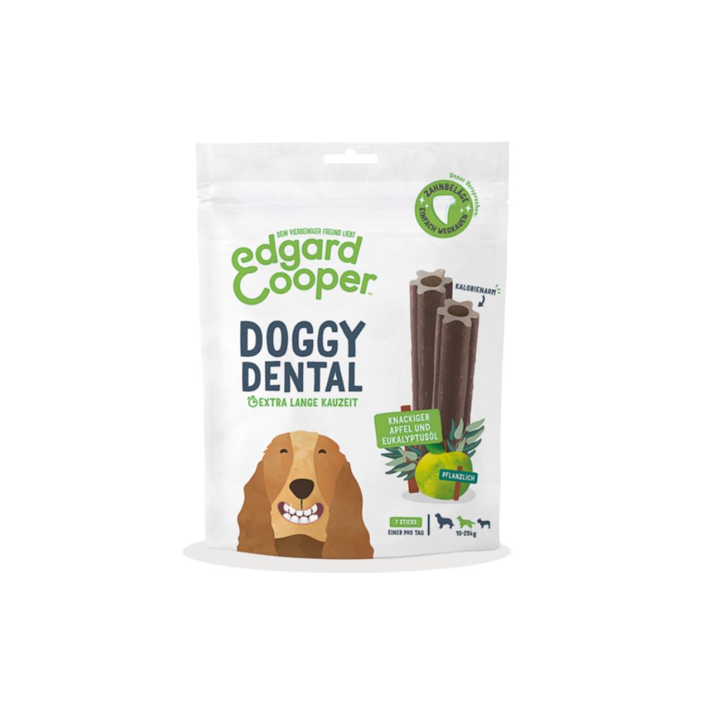 Edgard & Cooper Doggy Dentals Apfel Eukalyptus - vegane Kauartikel Hund - Fairtails