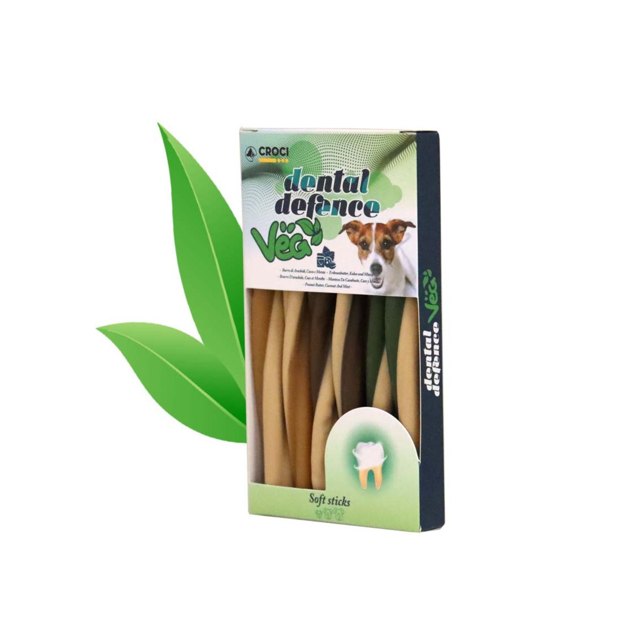 Croci - Vegane Dentalsticks mit Kokos, Erdnuss und Minze