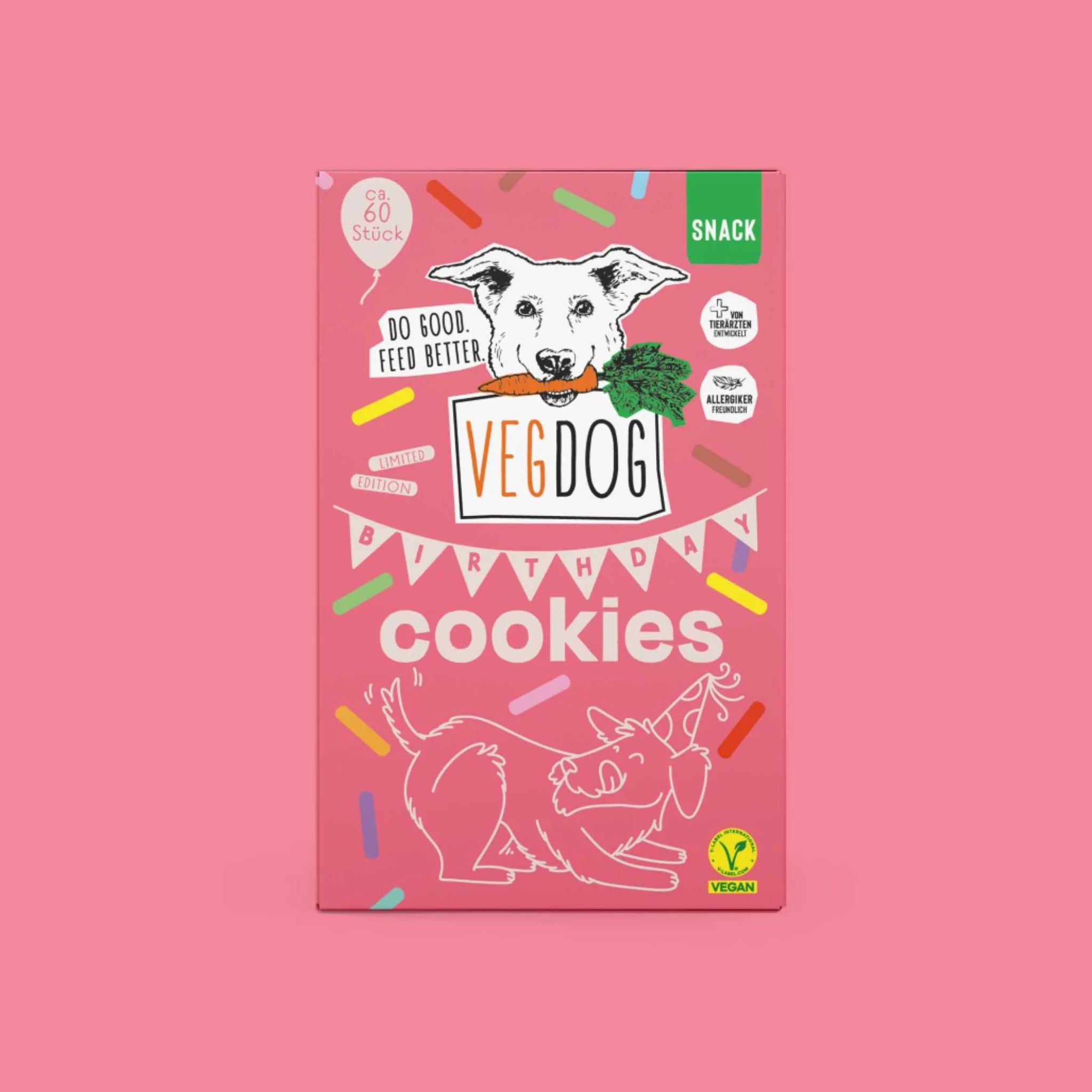 Vegdog Birthday Cookies - fruchtige, vegane Hundekekse