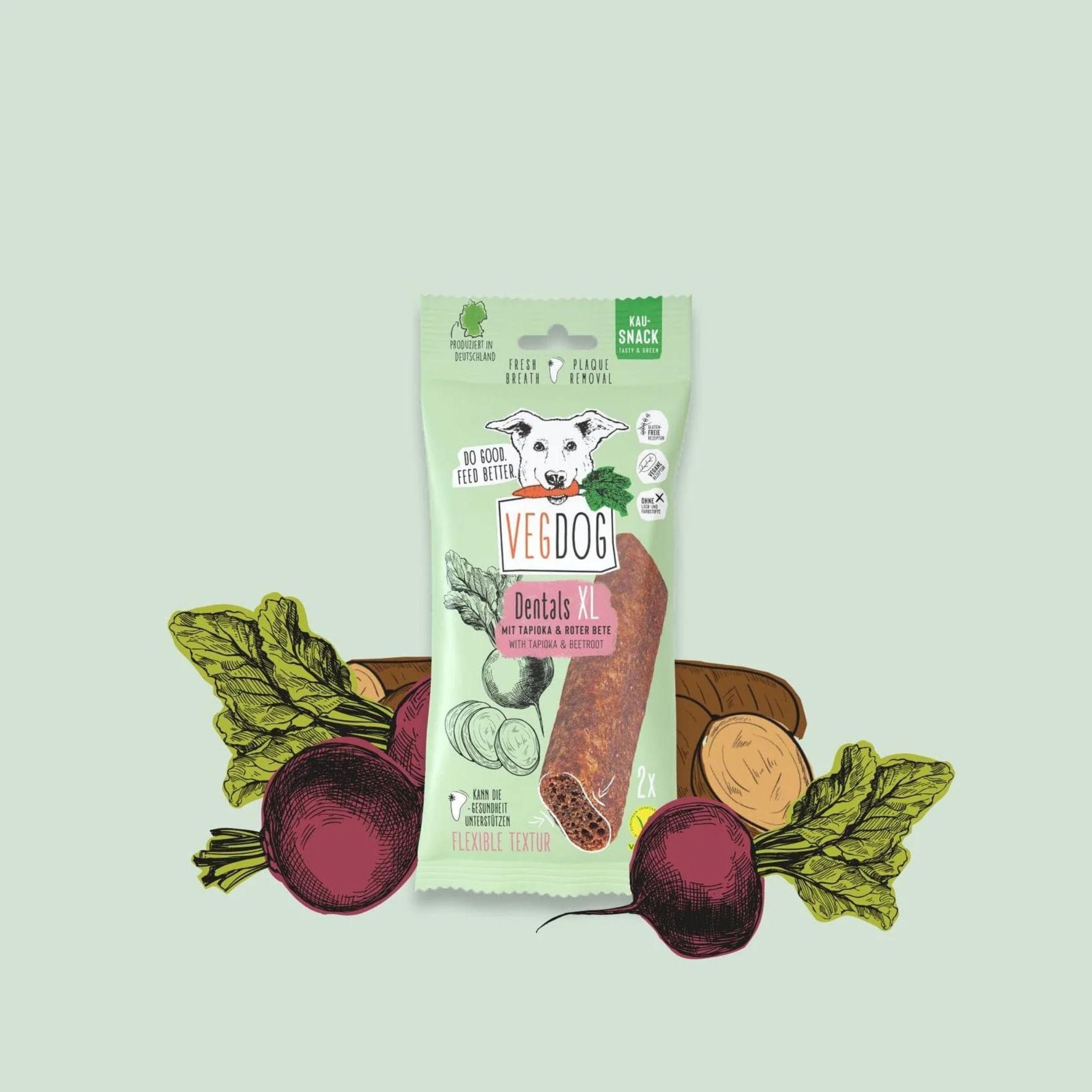 VEGDOG Dentals - vegane Kausnacks, vegane Hundesnacks, vegane Hundeleckerli bei Fairtails