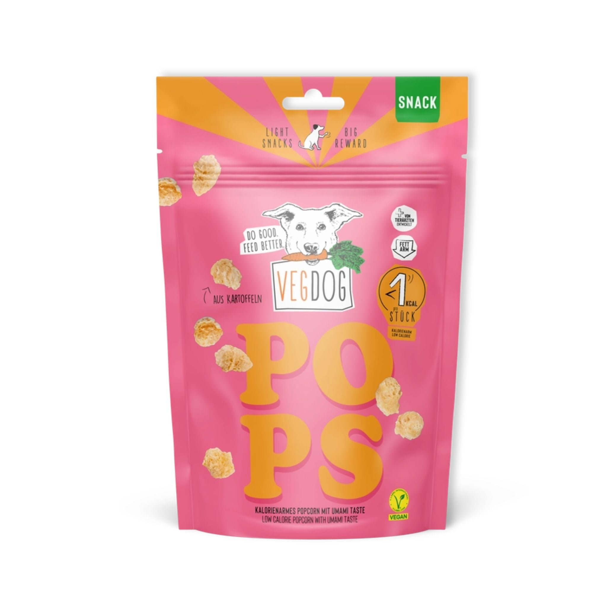 Vegdog Pops - veganes Popcorn für Hunde