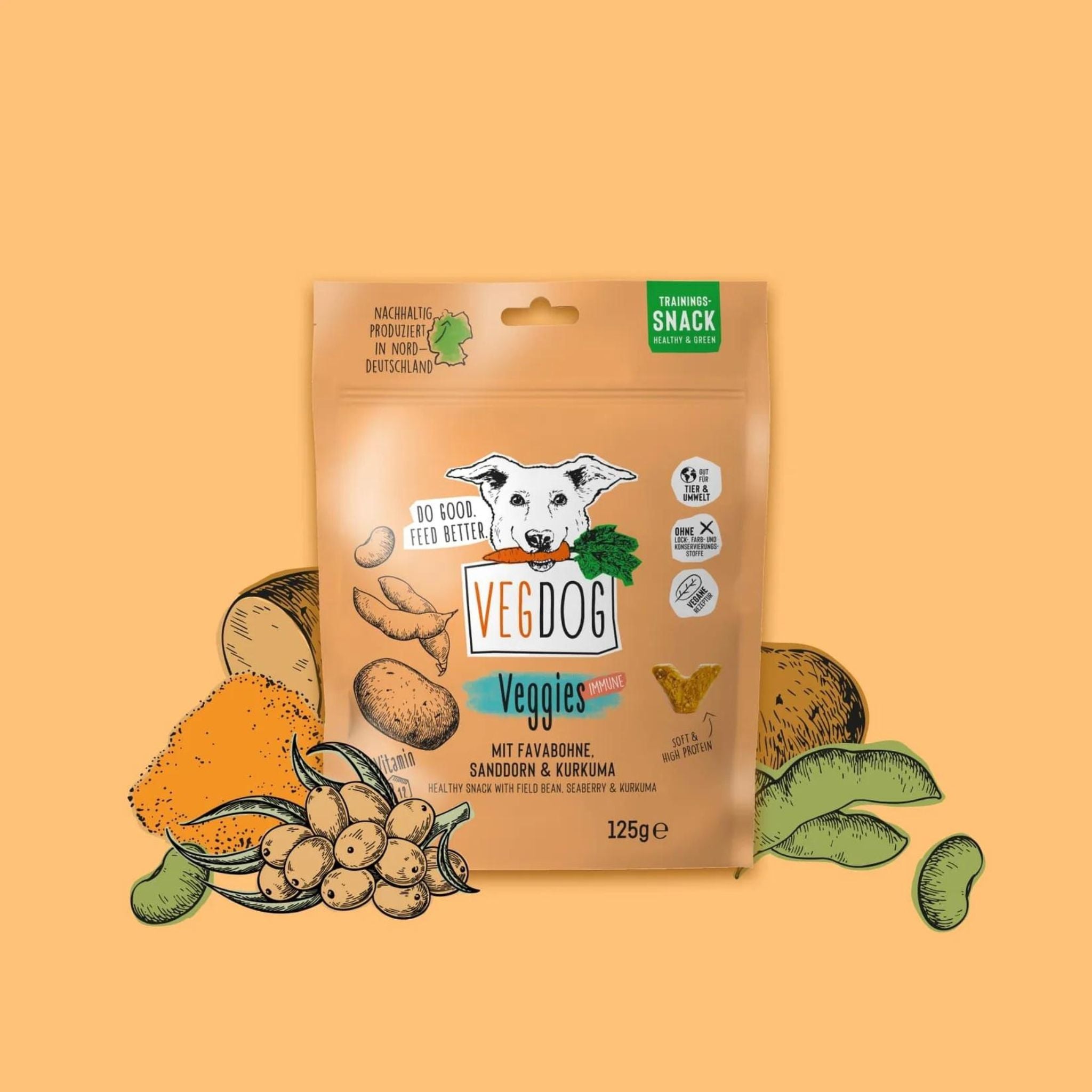 VEGDOG Veggies Immune- vegane Hundeleckerli bei Fairtails