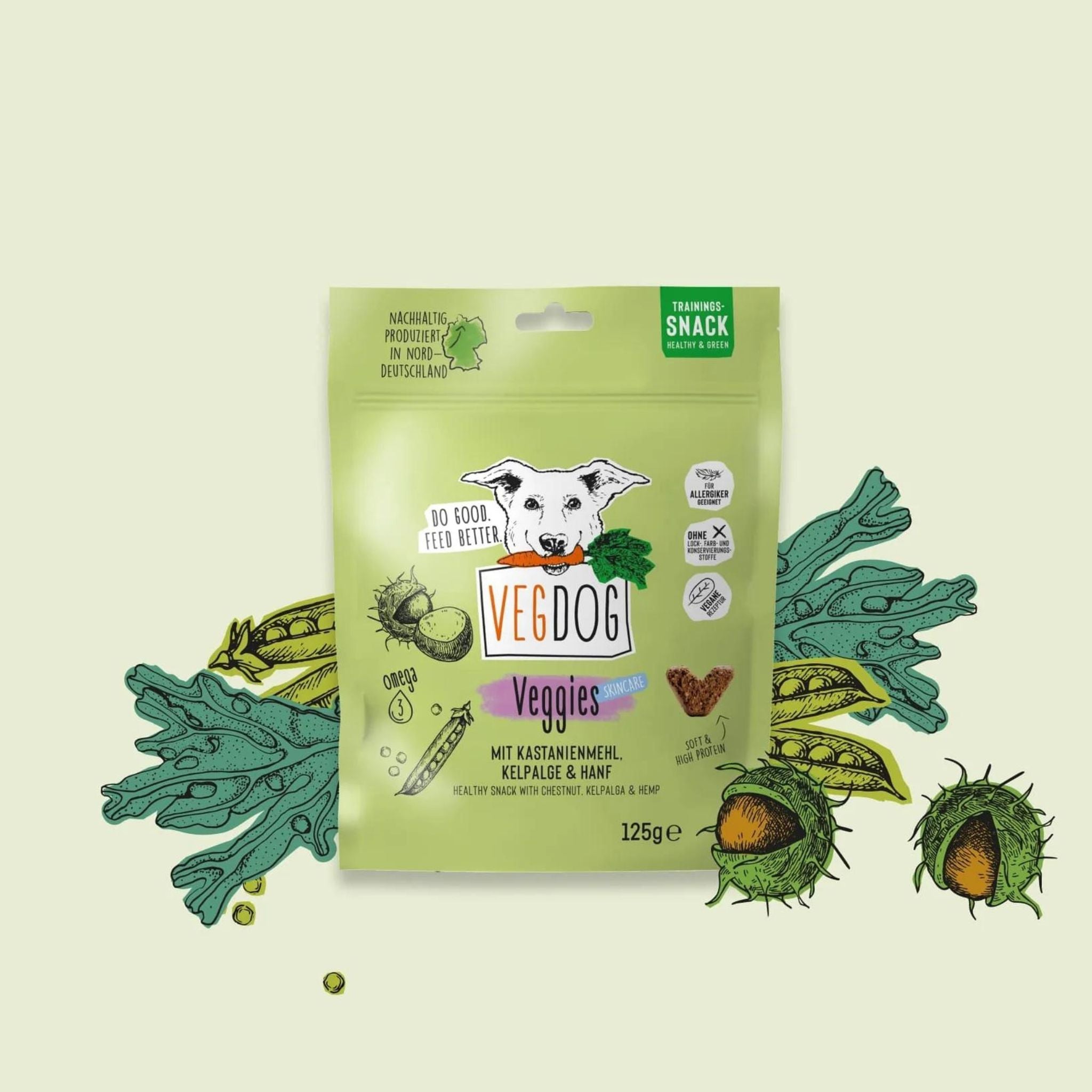 Vegdog Skincare - vegane Leckerli, vegane Hundesnacks bei Fairtails