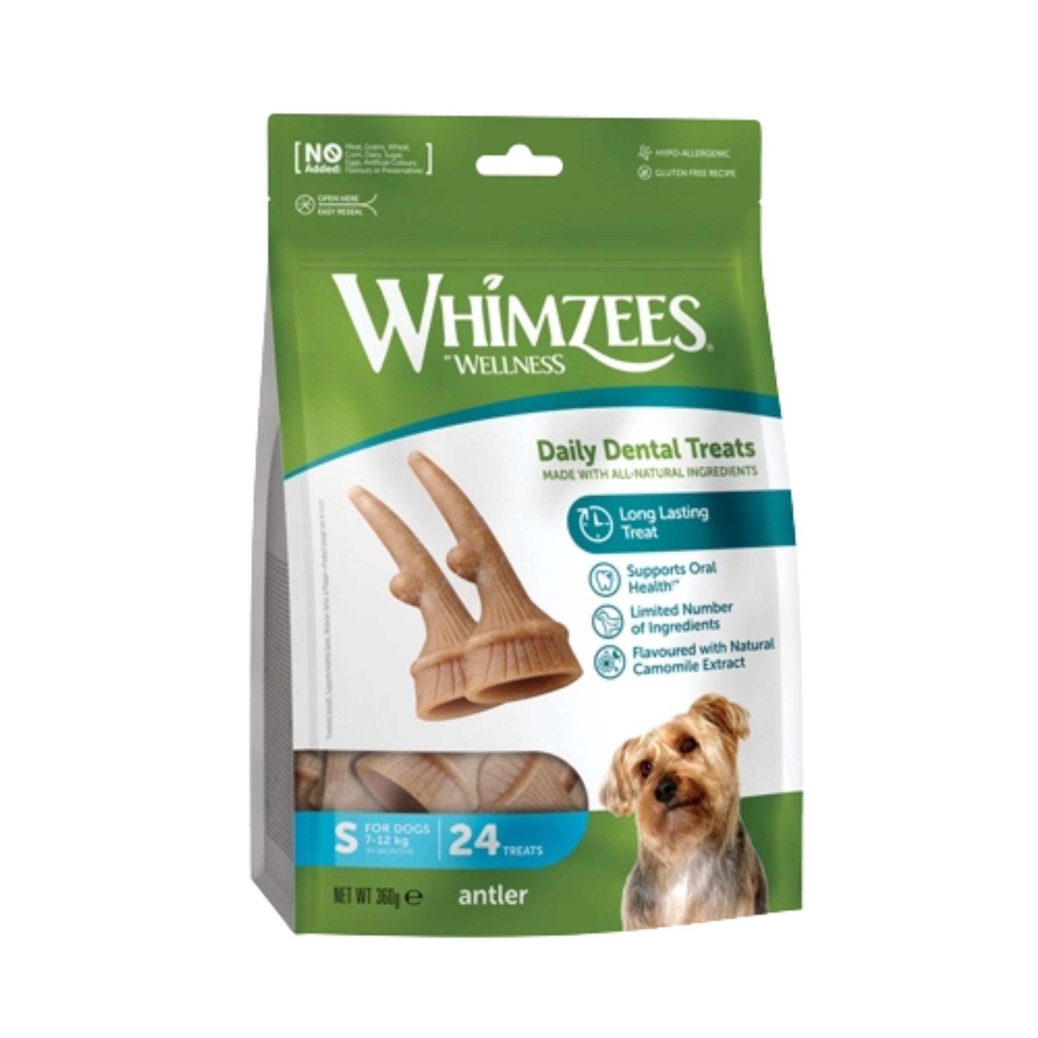 WHIMZEES Antler Small - veganes Hirschgeweih für Hunde bei Fairtails