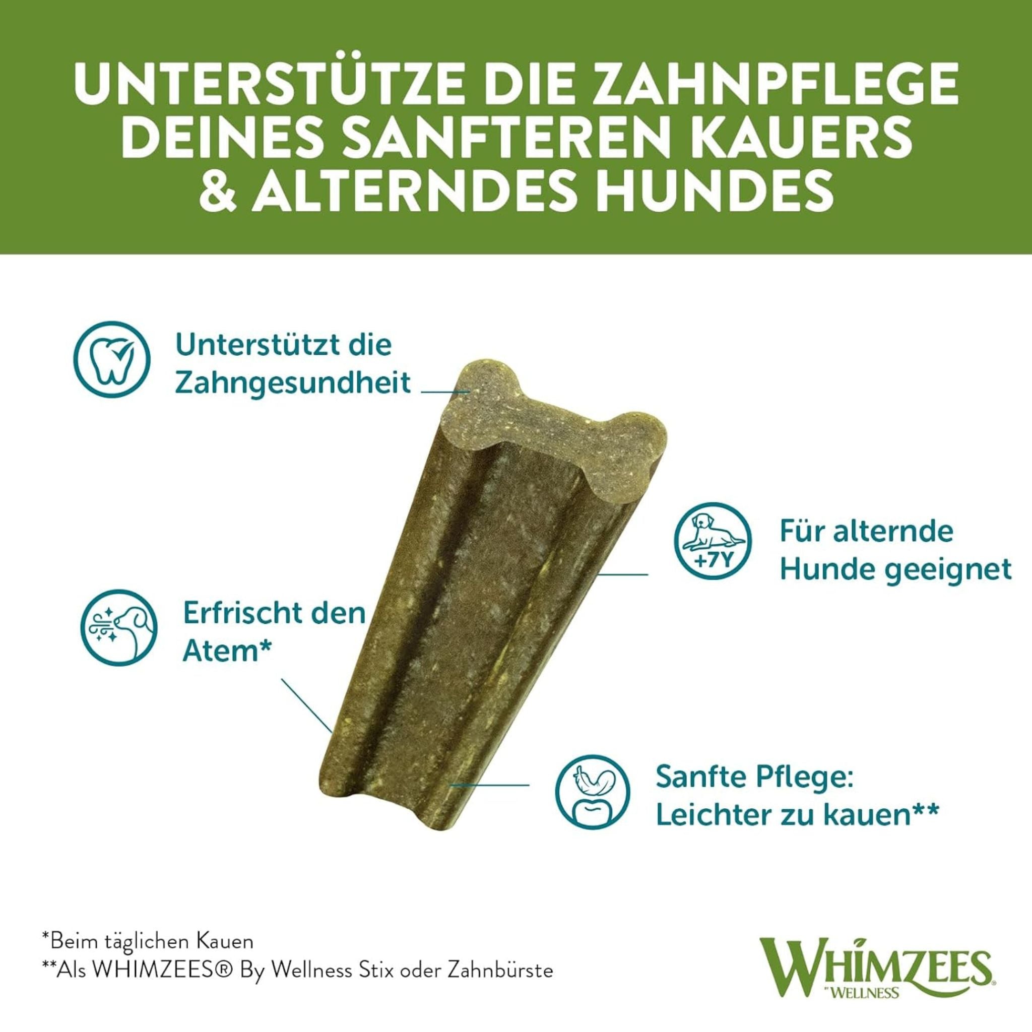 WHIMZEES Soft Sticks Medium- veganer Stick für Hunde bei Fairtails