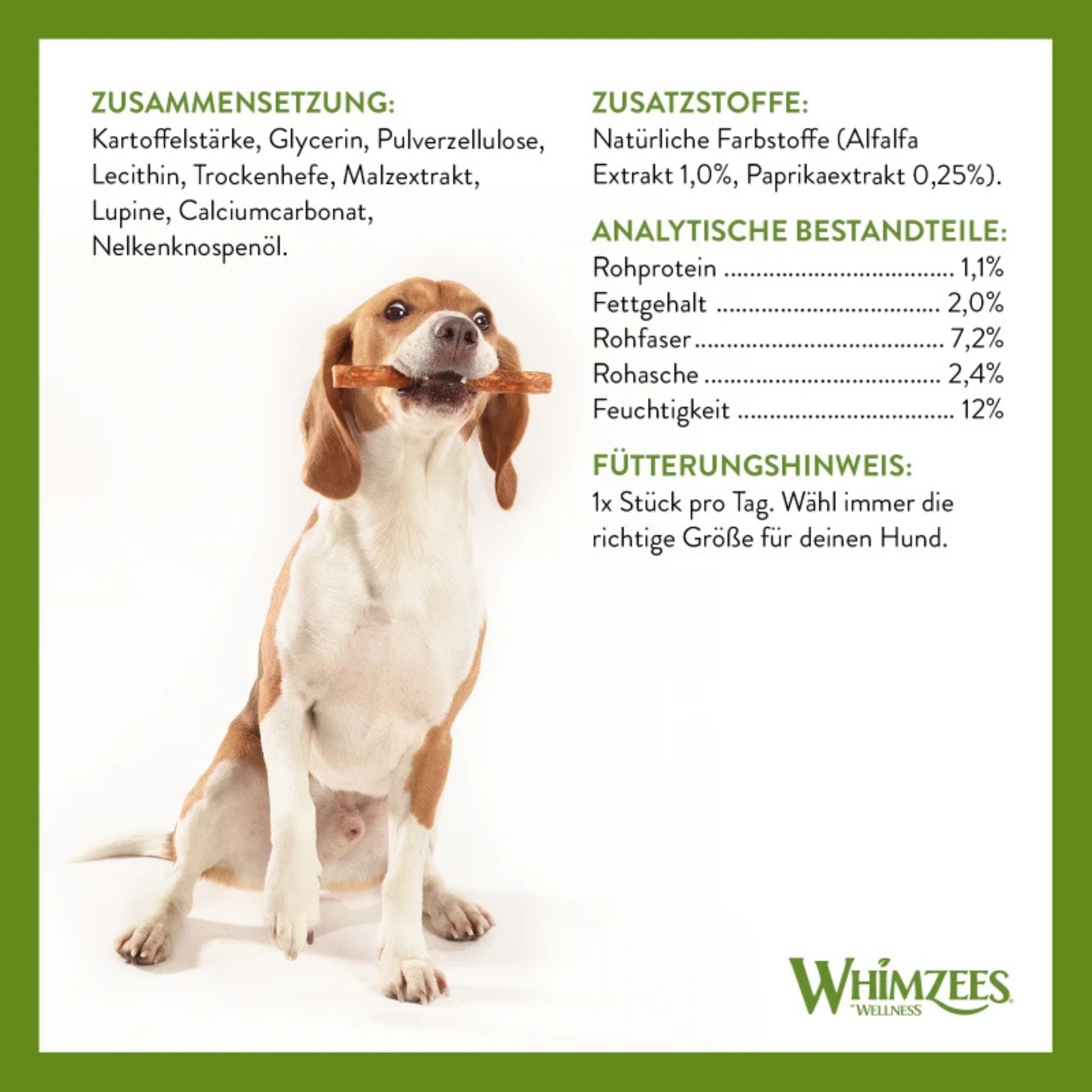 WHIMZEES Veggie Sausage Small - veganer Stick für Hunde bei Fairtails