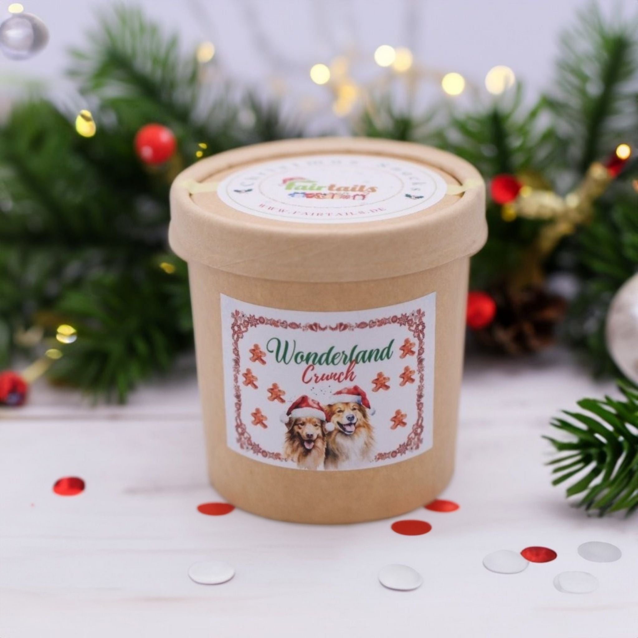 Fairtails Wonderland Crunch - Vegane Weihnachtsleckerli für Hunde
