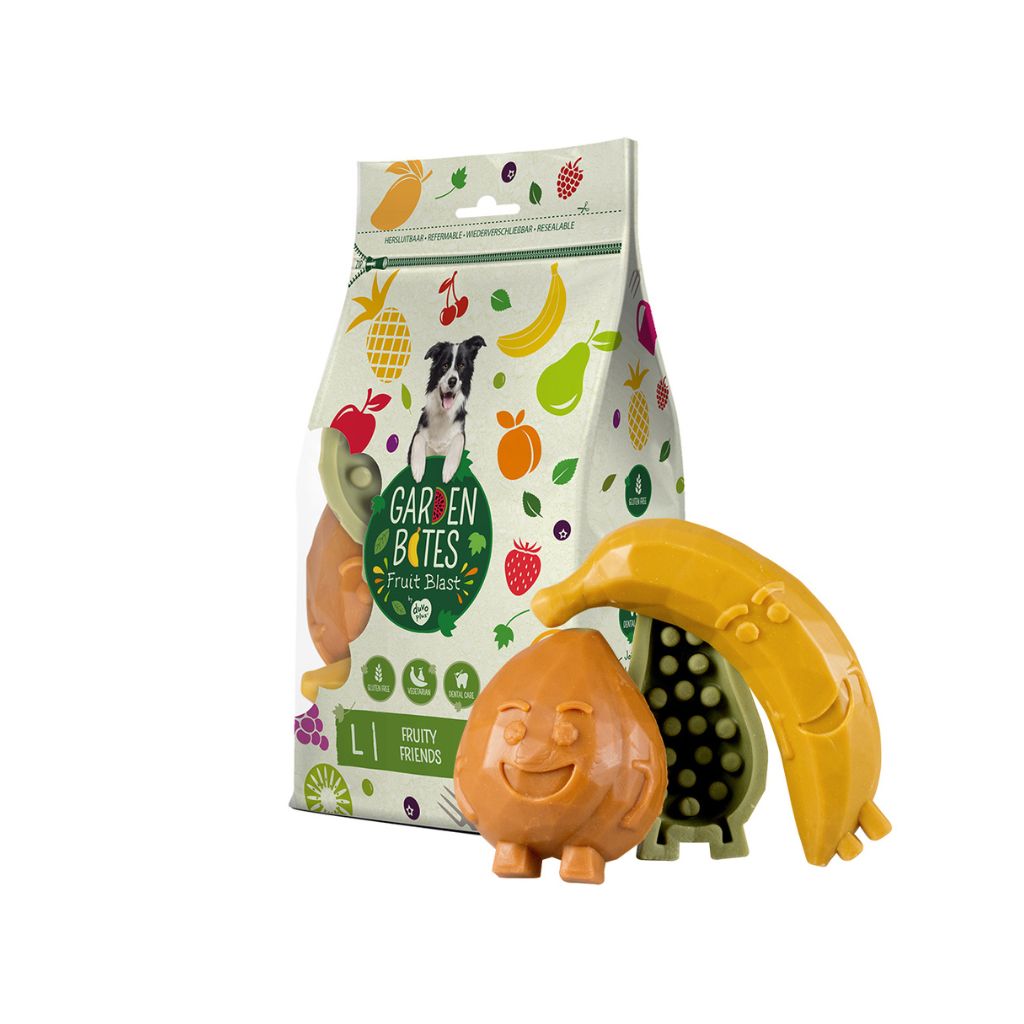 Garden Bites Fruity Friends | vegane Kauartikel Hund | Fairtails