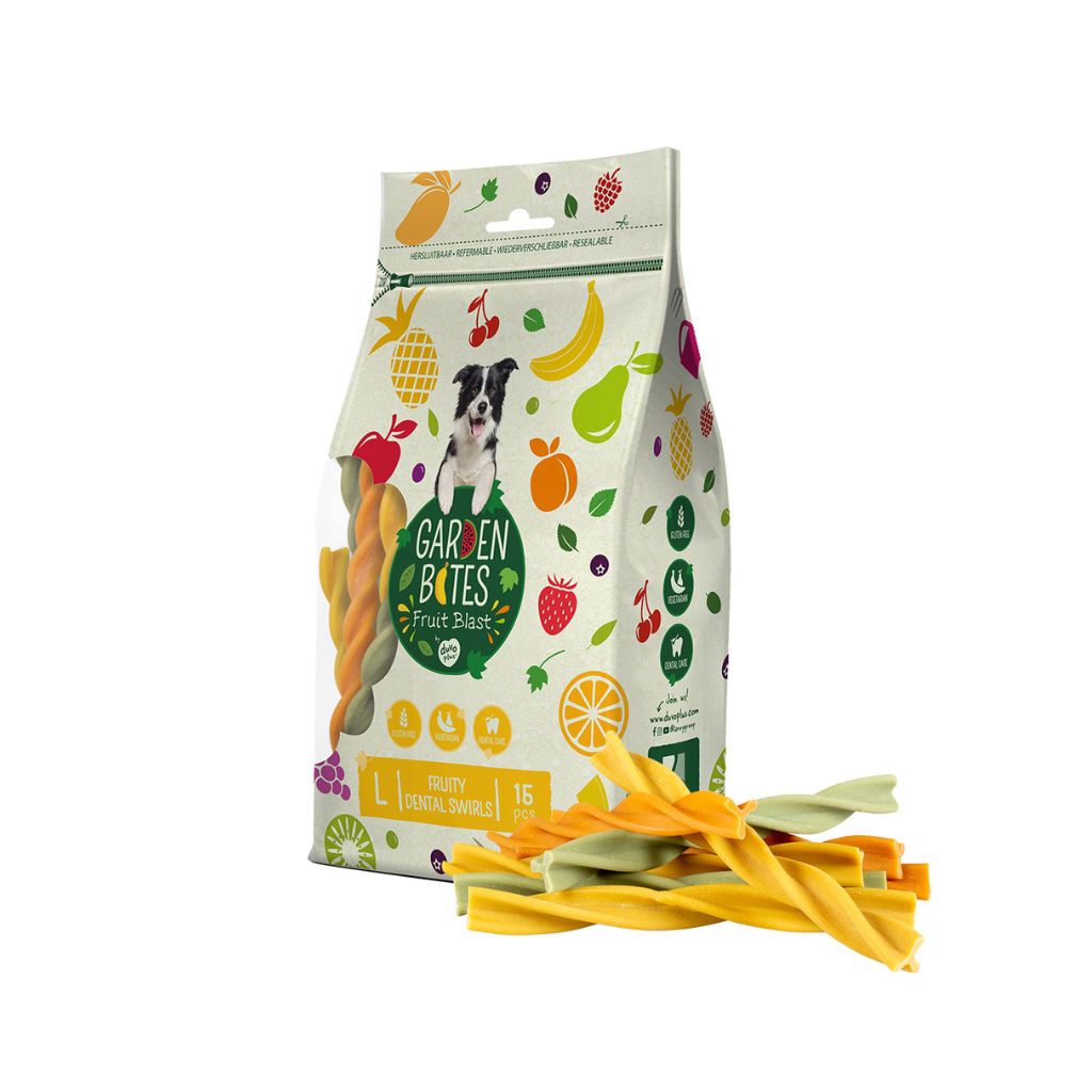 Garden Bites Fruity Dental Swirls - vegane Kauartikel