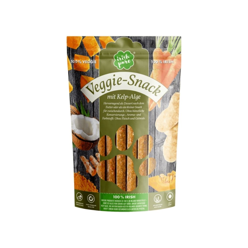 Irish Pure Veggie Snack mit Kelp-Alge vegane Hundesnacks, vegane  Hundeleckerli, vegane Kauartikel