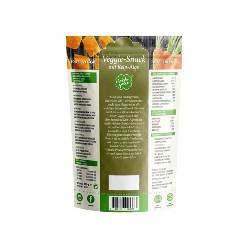 IRISH PURE Veggie-Snack mit Kelp-Alge (150g)