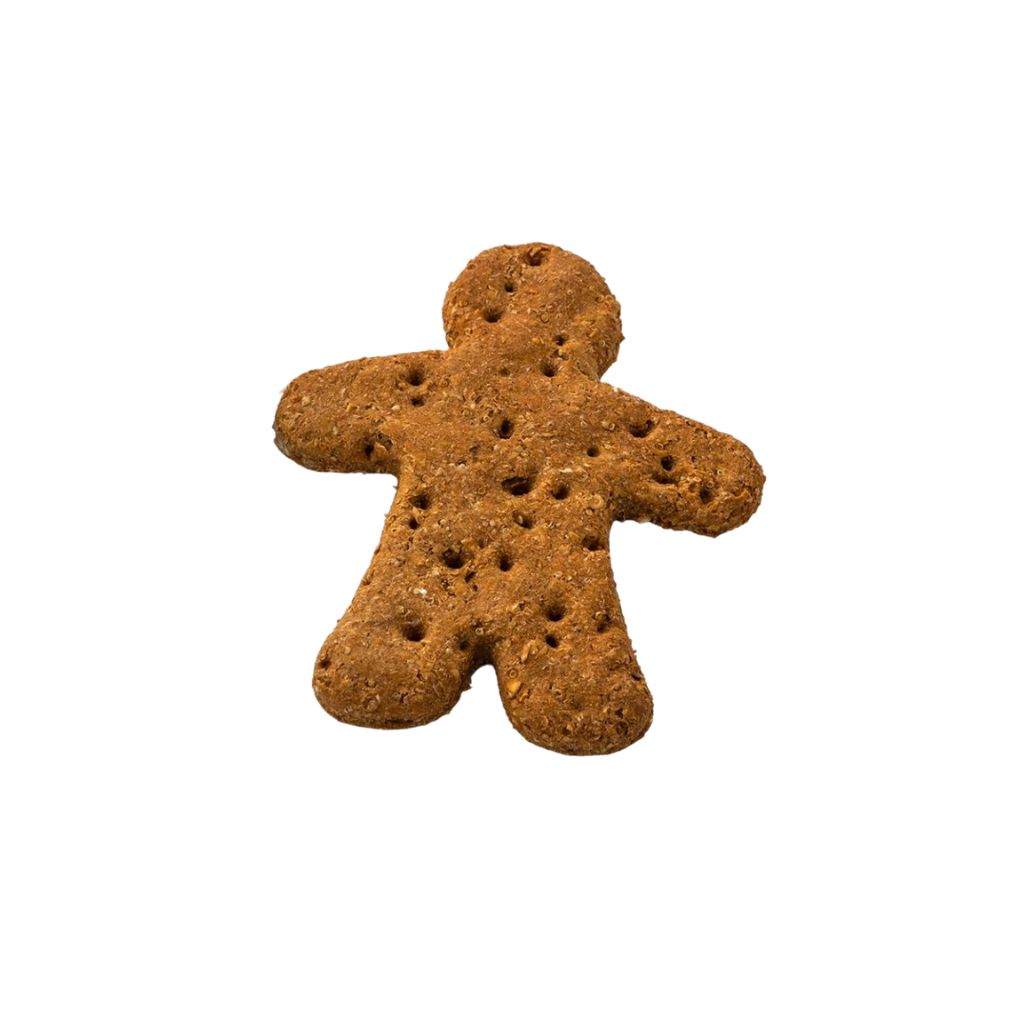 Großer Lebkuchen Mann - Weinachtskeks für Hunde mit Apfel und Banane