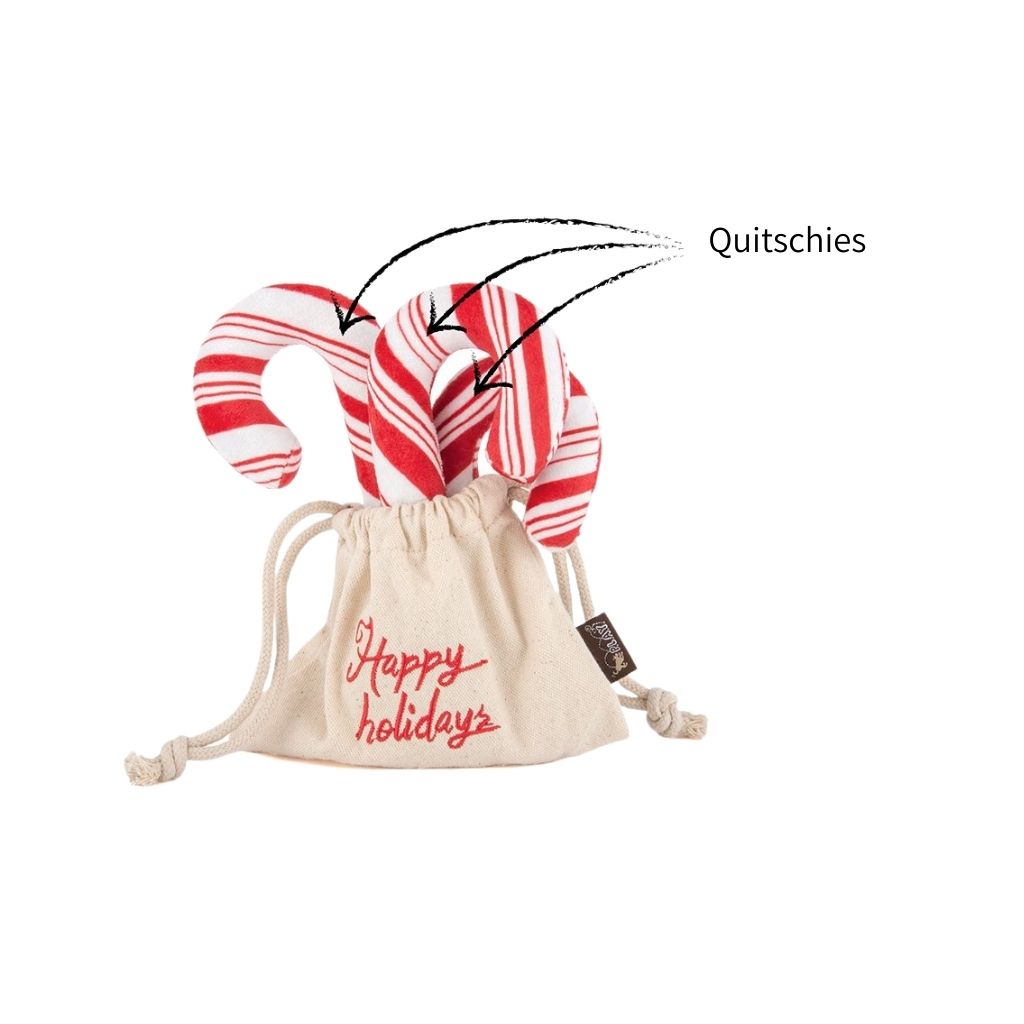 P.L.A.Y. Weihnachtsspielzeug Zuckerstange für Hunde bei Fairtails