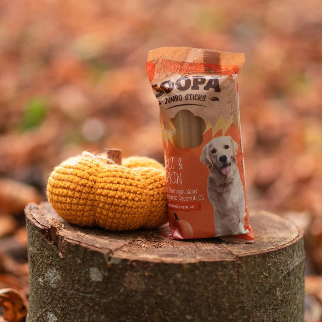 Soopa Jumbo Dental Sticks Carrot & Pumpkin - vegane Kauartikel Hund - Fairtails