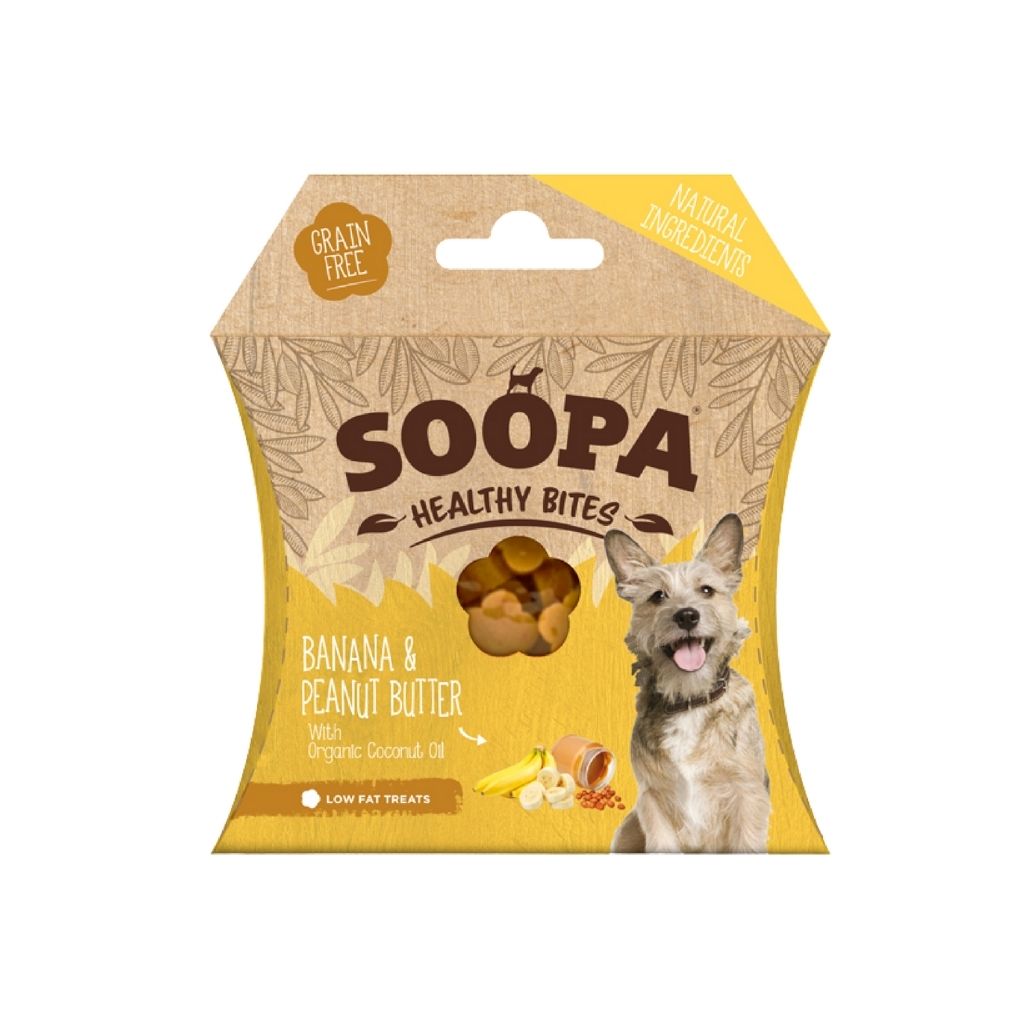 Soopa Healthy Bites Banana & Peanut Butter Vegane Hundeleckerli - Fairtails