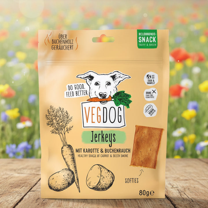 VEGDOG JERKEYS - Fairtails - vegane Hundeleckerli