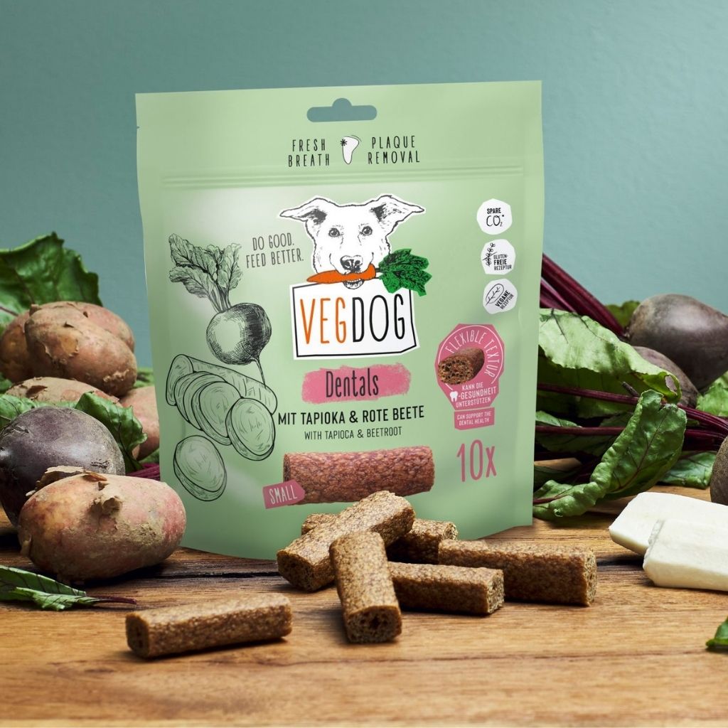 VEGDOG Dentals - vegane Kausnacks, vegane Hundesnacks, vegane Hundeleckerli bei Fairtails
