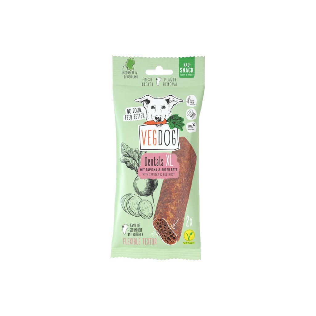 VEGDOG Dentals - vegane Kausnacks, vegane Hundesnacks, vegane Hundeleckerli bei Fairtails